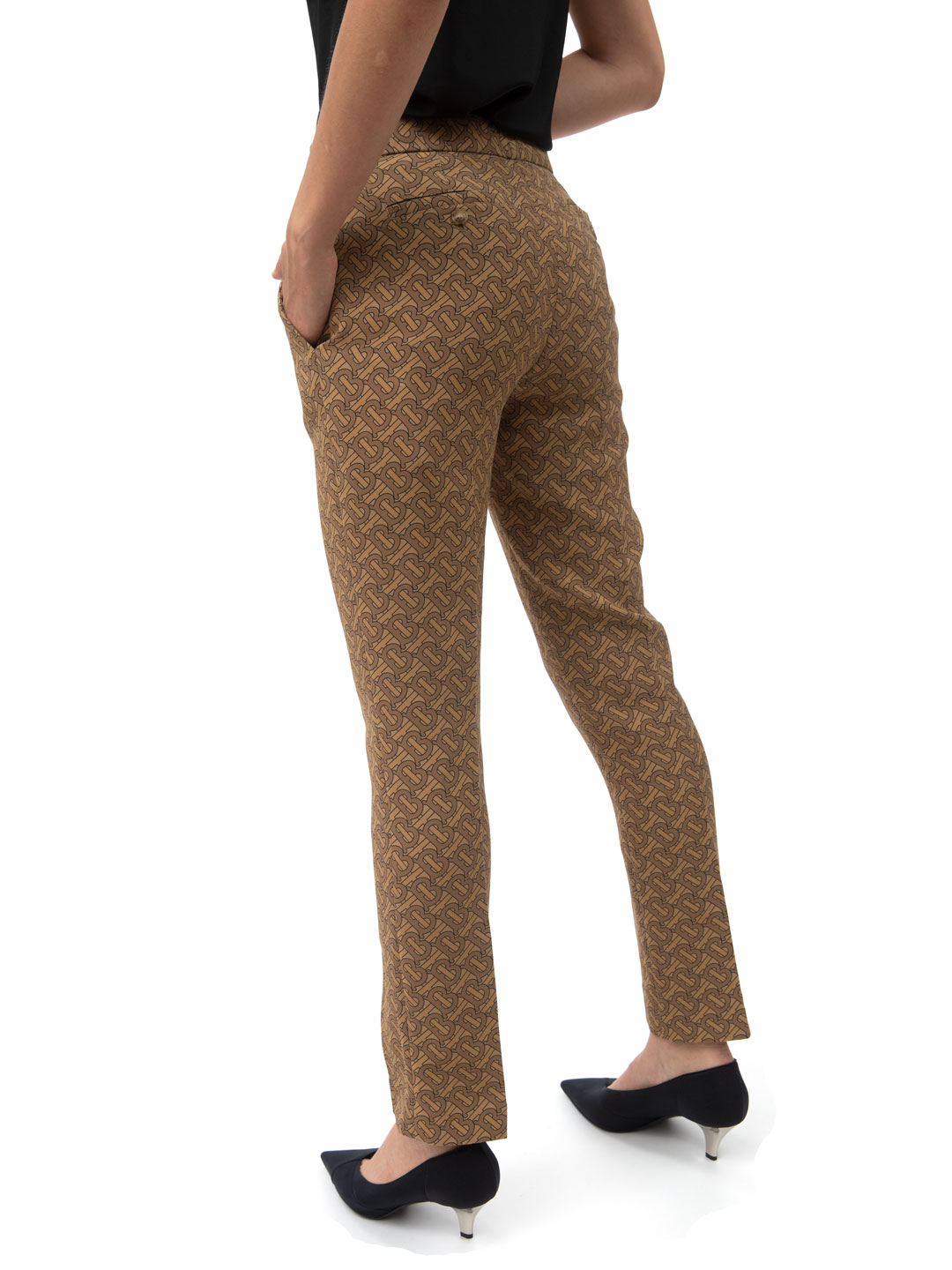 Брюки Burberry 8017247 A7295 шелковые женские — купить в интернет-магазине Verdistore