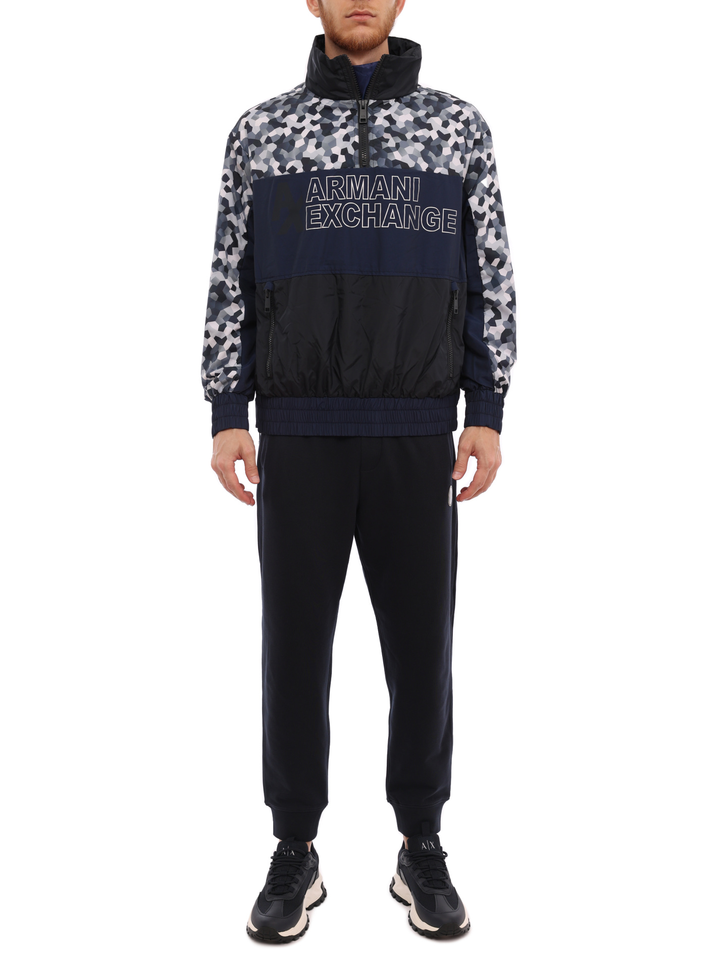 Анорак Armani Exchange 6LZB38 ZNUZZ 4578 комбинированный мужской утеплённый — купить в интернет-магазине Verdistore