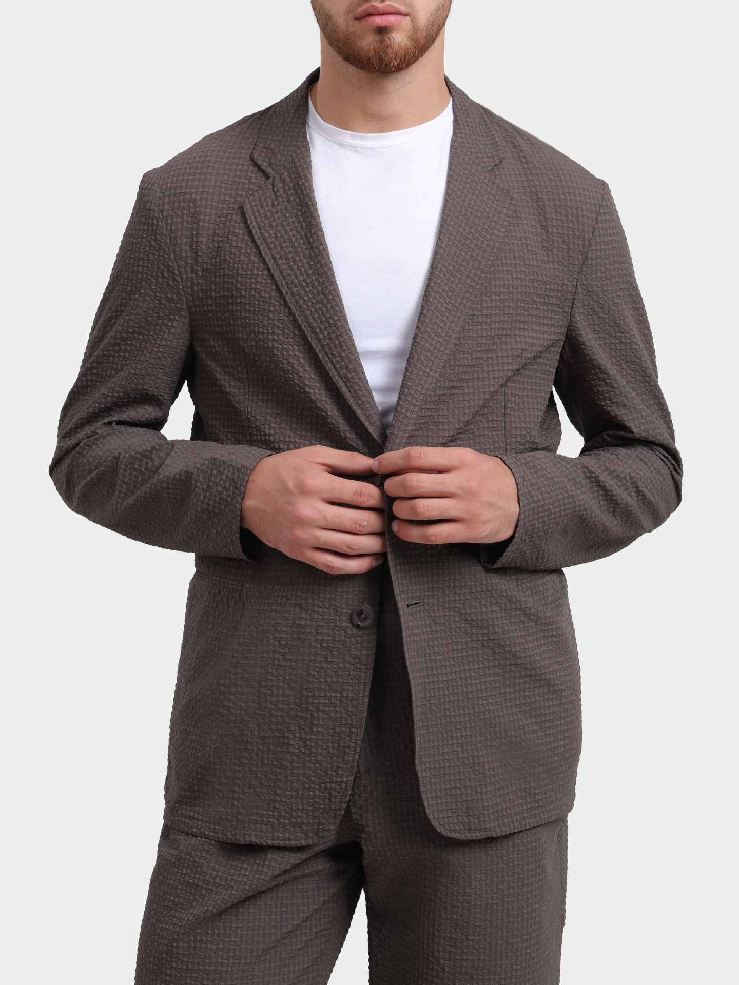 Пиджак Emporio Armani EM005801 TE20392 U6128 коричневый мужской  — купить в интернет-магазине Verdistore