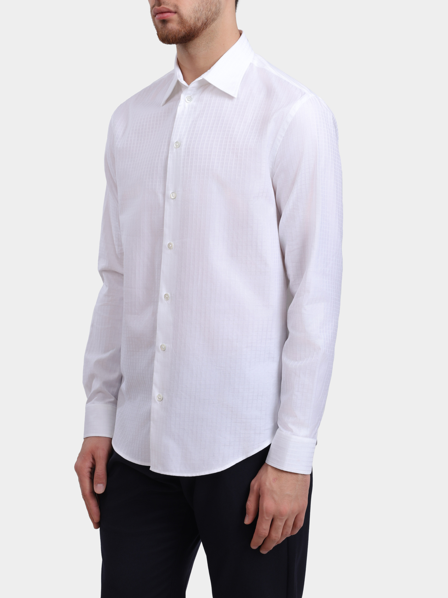 Рубашка Emporio Armani EM000099 TE16909 F0004 хлопковая мужская — купить в интернет-магазине Verdistore
