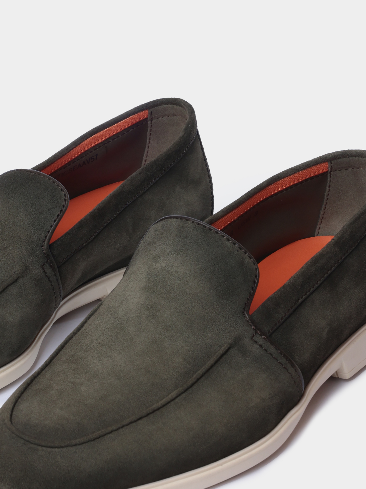 Лоферы Santoni MGAG18829TICSEAAV57 замшевые мужские — купить в интернет-магазине Verdistore