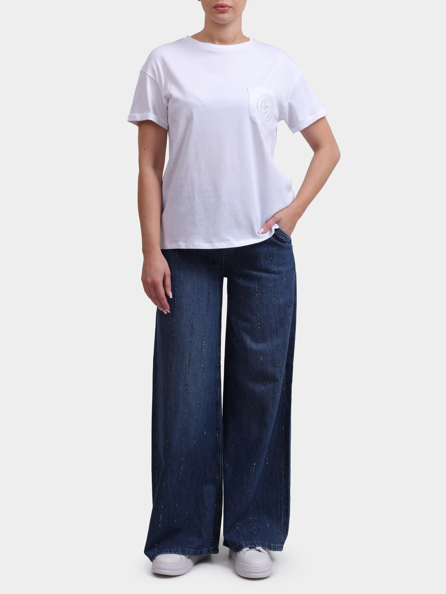 Футболка Liu-Jo WA6372 JS923 P9333 хлопковая женская — купить в интернет-магазине Verdistore