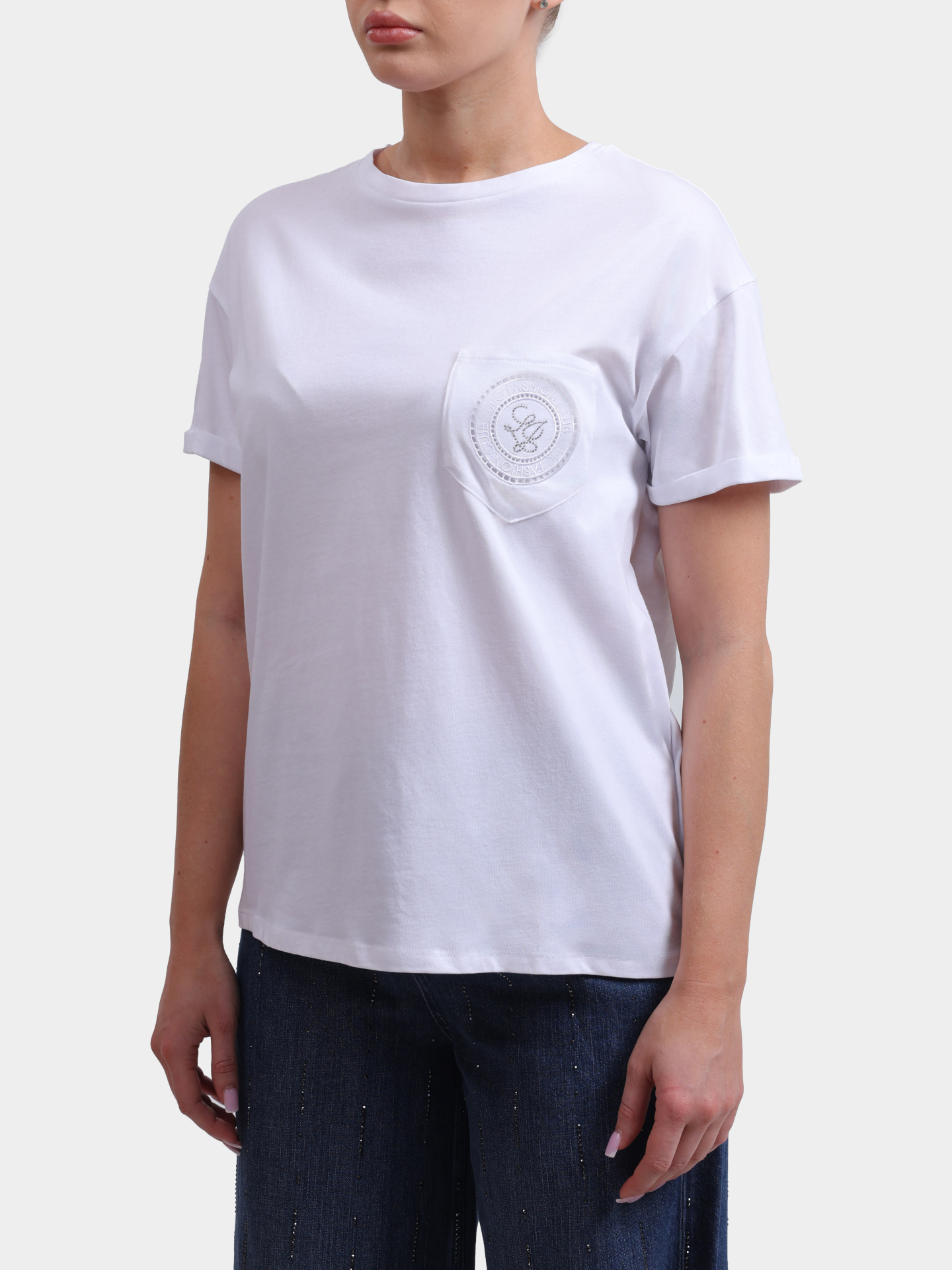 Футболка Liu-Jo WA6372 JS923 P9333 хлопковая женская — купить в интернет-магазине Verdistore