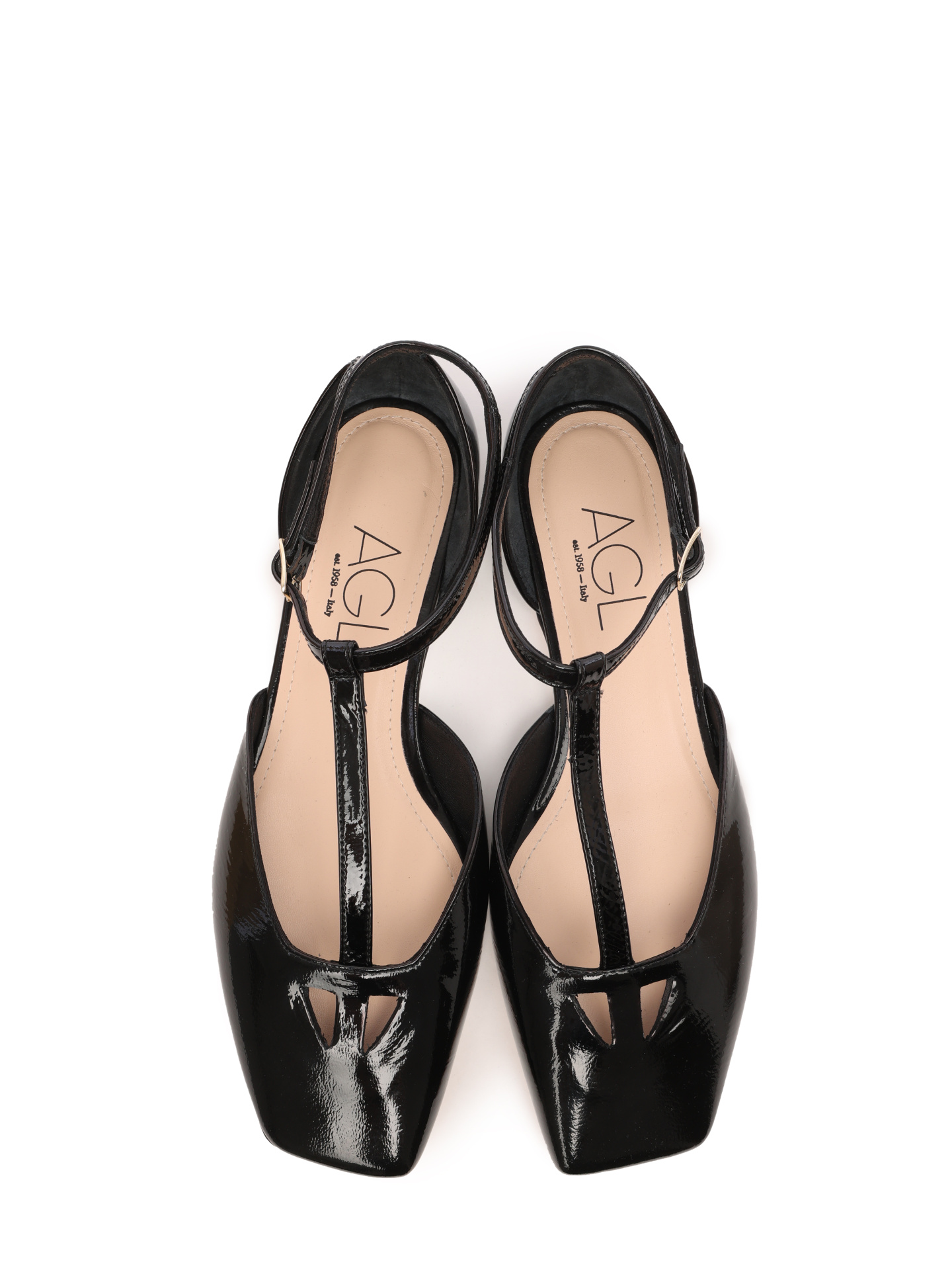 Балетки AGL D550007PCPLUME 0000 черные женские лакированные — купить в интернет-магазине Verdistore