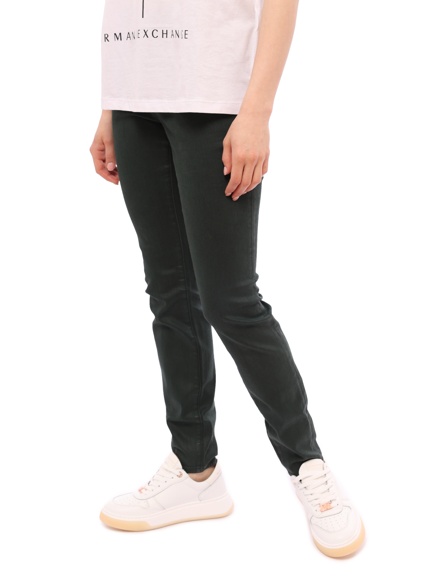 Джинсы Armani Exchange J01 1883 темно-зелёные женские — купить в интернет-магазине Verdistore