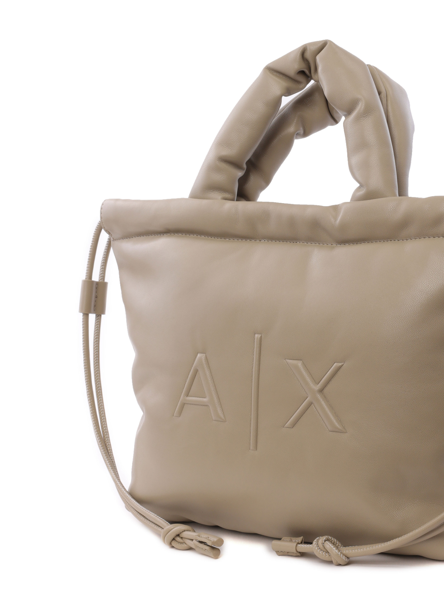 Сумка Armani Exchange 942938 3F736 09752 бежевая женская с логотипом — купить в интернет-магазине Verdistore