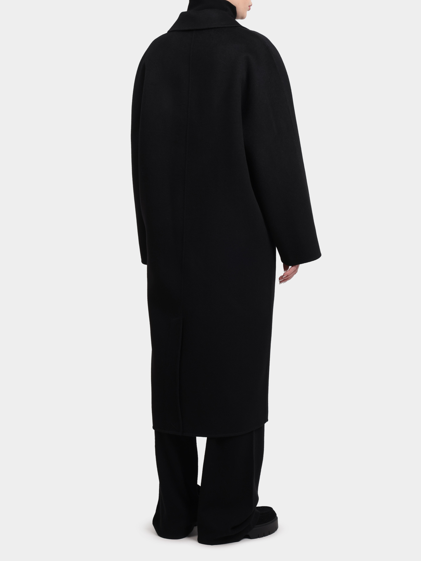 Пальто Alpha Studio AD-4690N 2002 черное двубортное женское  — купить в интернет-магазине Verdistore