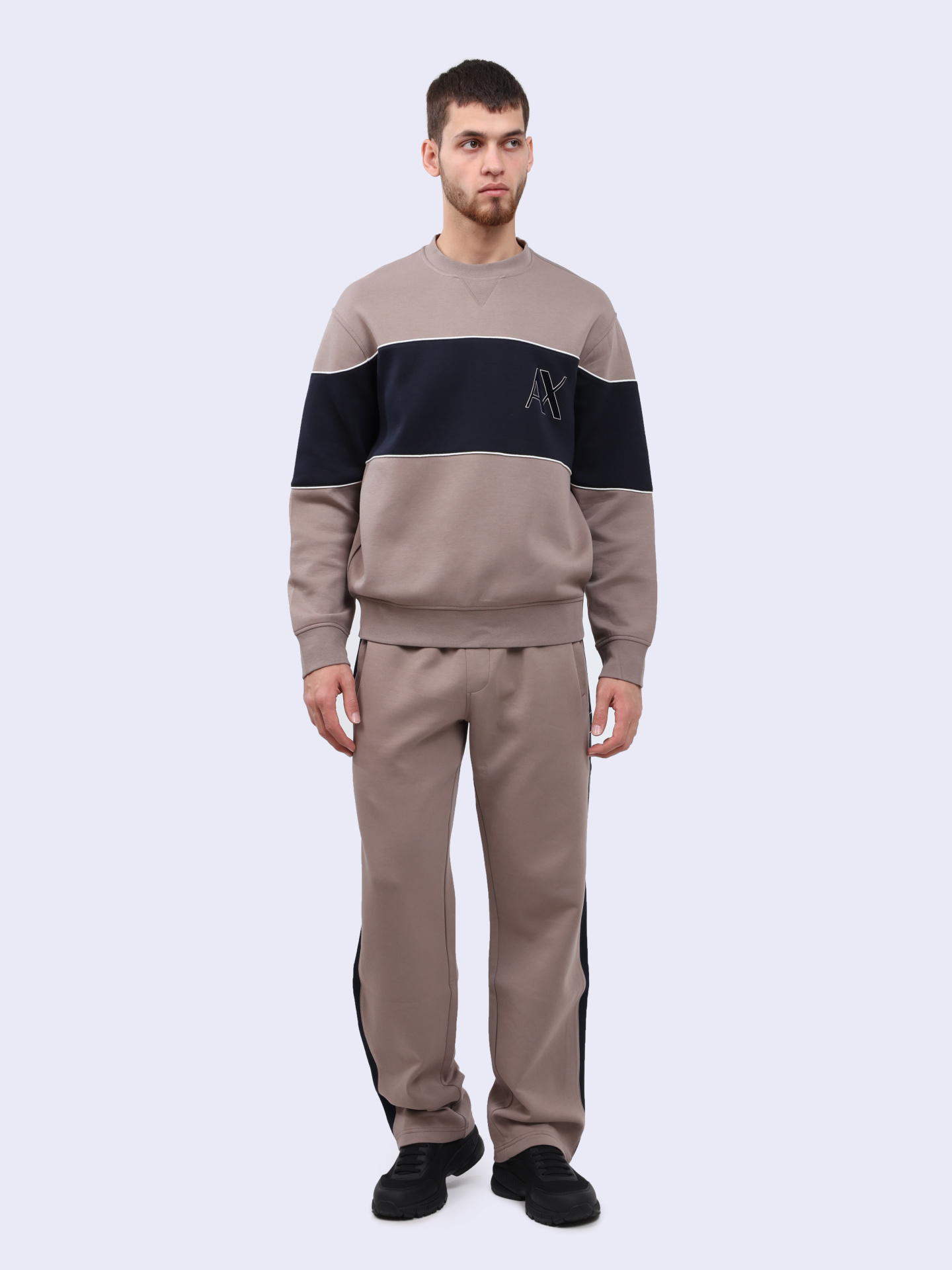 Свитшот Armani Exchange 6DZMJM ZJZGZ 17AC контрастный мужской — купить в интернет-магазине Verdistore