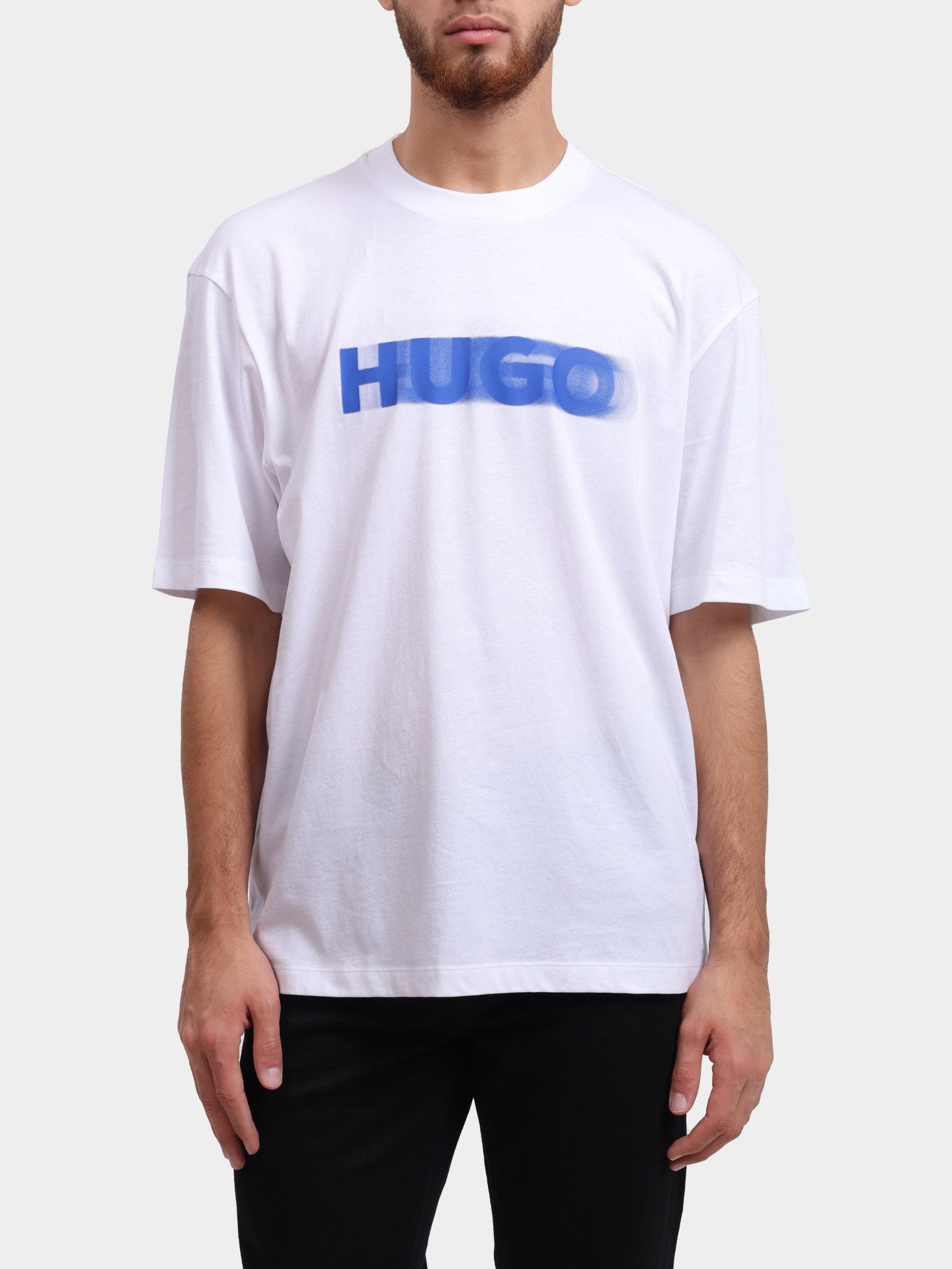 Футболка Hugo 50543493 110 белая мужская с логотипом — купить в интернет-магазине Verdistore