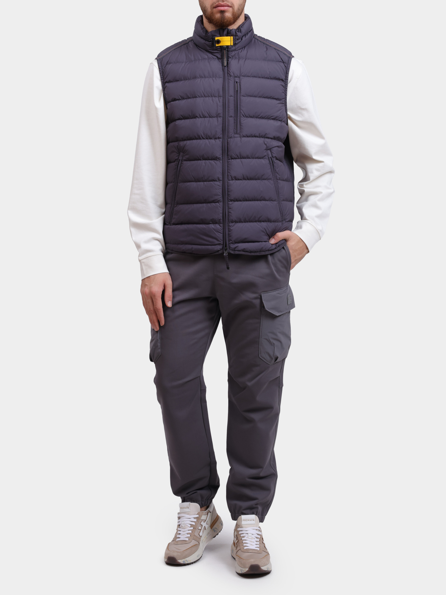 Жилет Parajumpers SL01 PERFECT 736 серая мужская стеганая — купить в интернет-магазине Verdistore