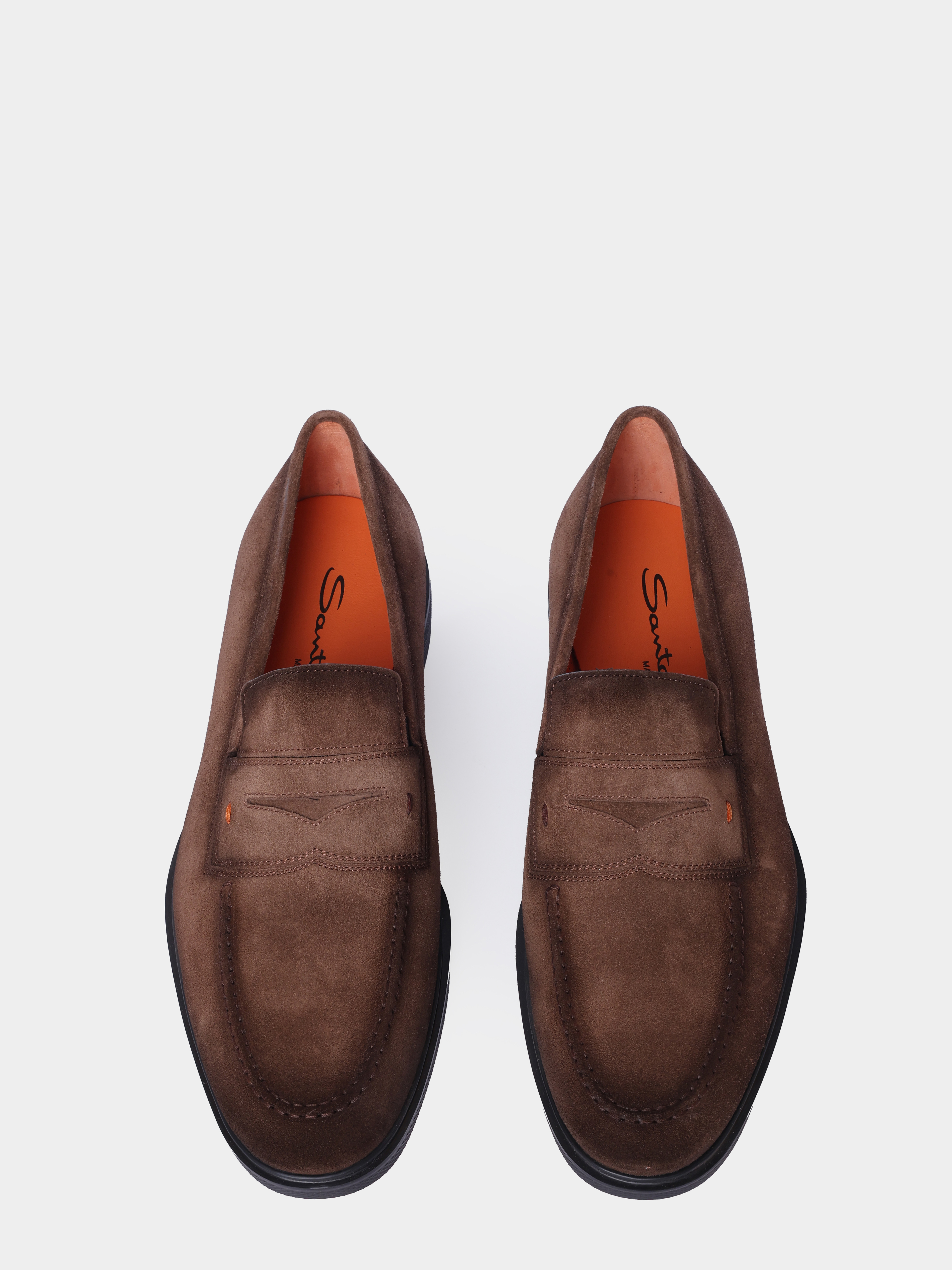 Лоферы Santoni MGEG18964NEAXGEXS50 замшевые мужские — купить в интернет-магазине Verdistore