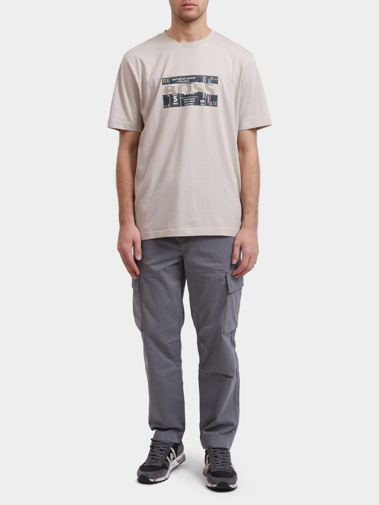 Брюки Sisla-9-Cargo 10268092 01 50544866 062 серые мужские — купить в интернет-магазине Verdistore