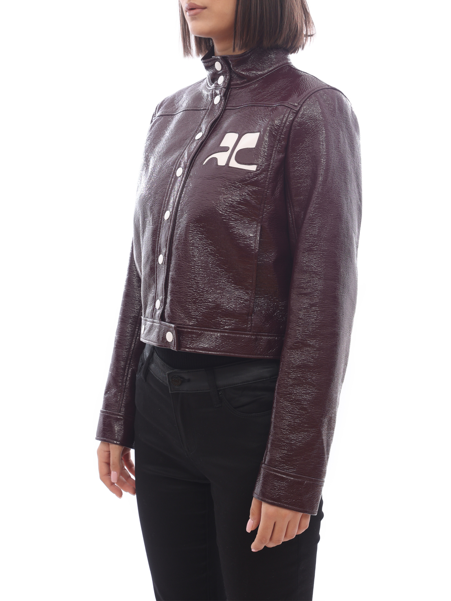 Куртка Courreges 318BL05218 бордовая женская — купить в интернет-магазине Verdistore