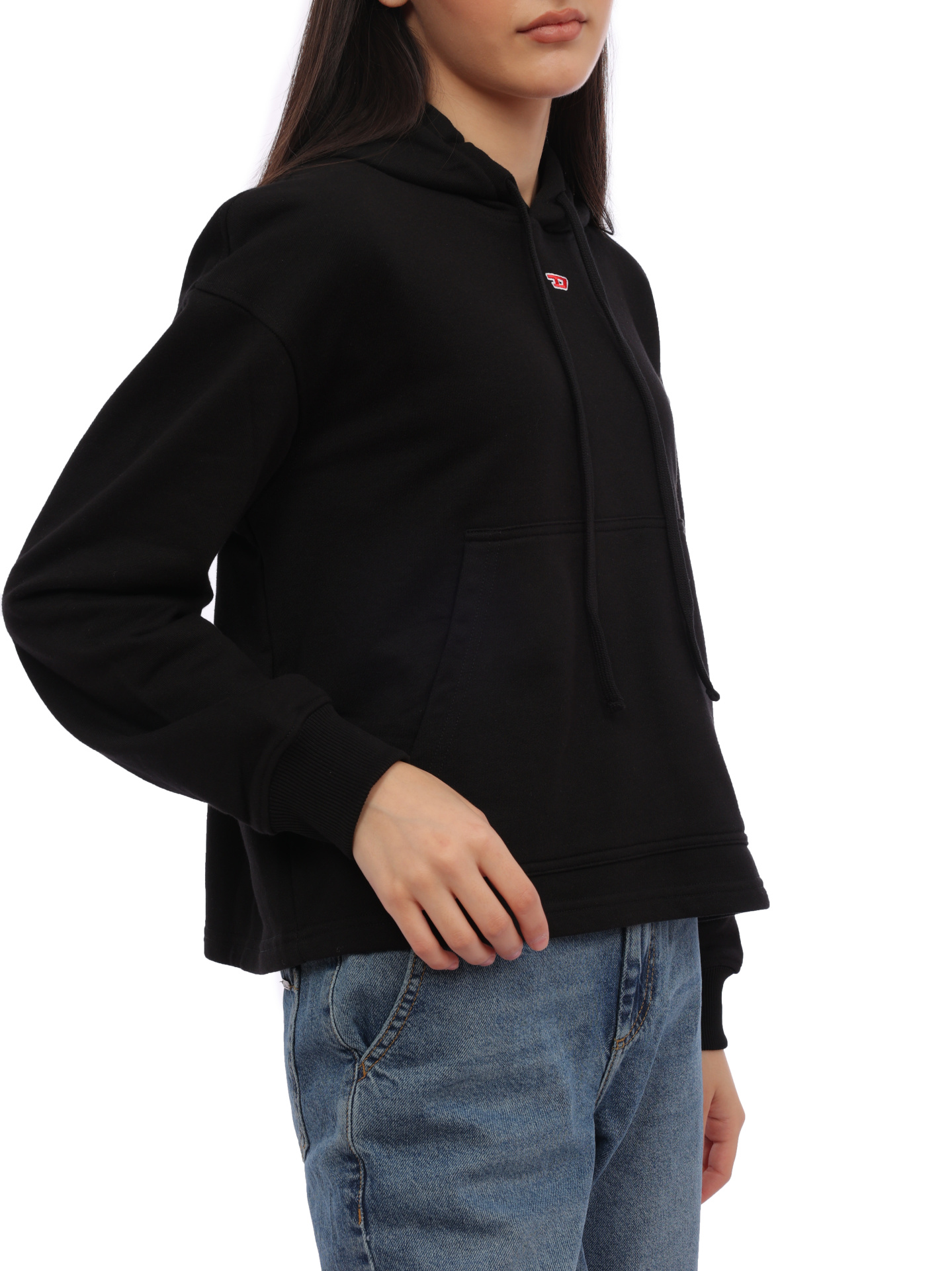 Худи Diesel A103920GRAC9XX черное женское — купить в интернет-магазине Verdistore