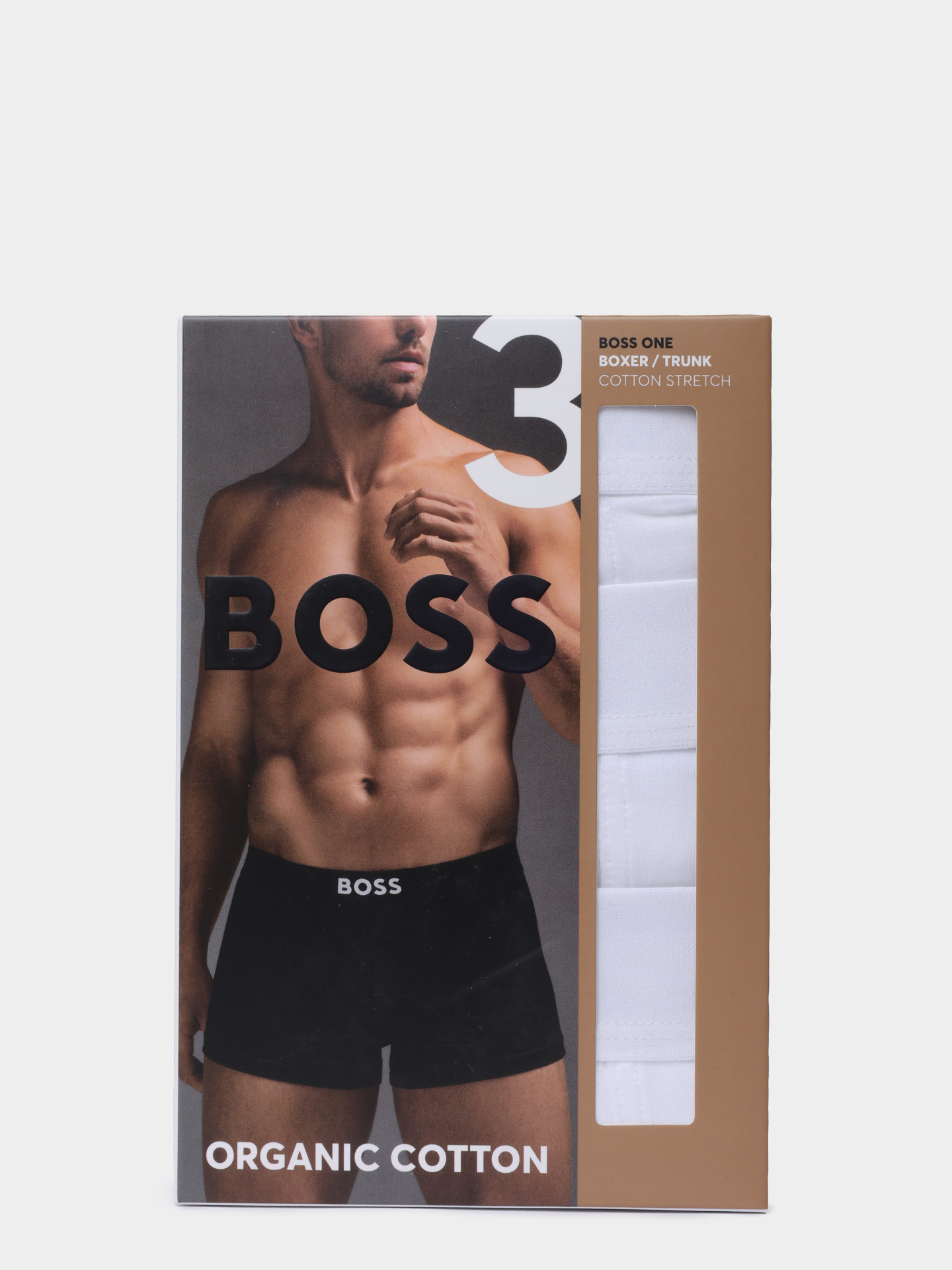 Комплект трусов 3 пары Trunk 3P BOSS ONE 10272529 01 50544263 110 мужские белые  — купить в интернет-магазине Verdistore