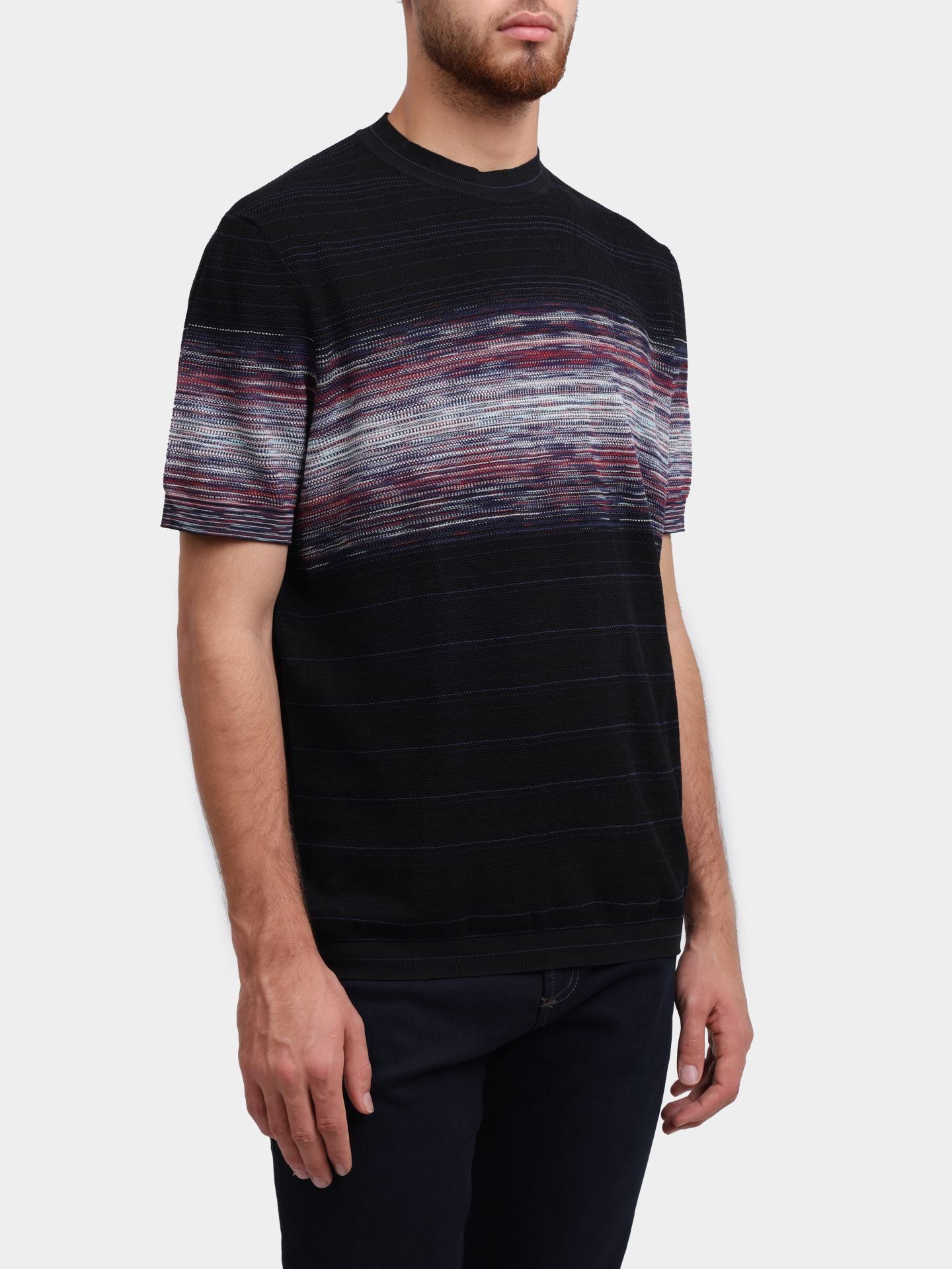 Футболка MISSONI US25SL06 BK044K S91NC хлопковая мужская — купить в интернет-магазине Verdistore