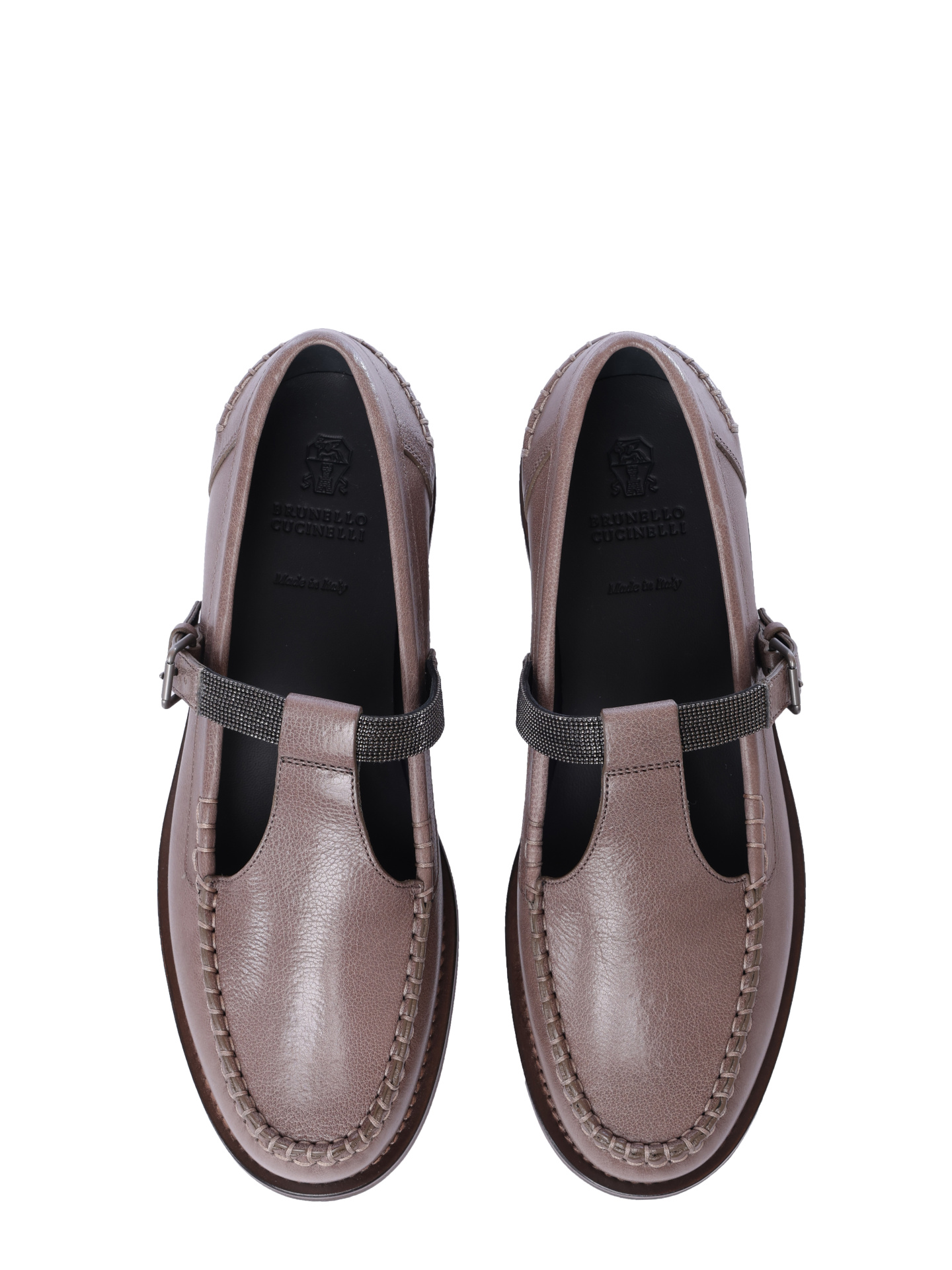 Лоферы Brunello Cucinelli MZORG2867 C1099 кожаные женские — купить в интернет-магазине Verdistore