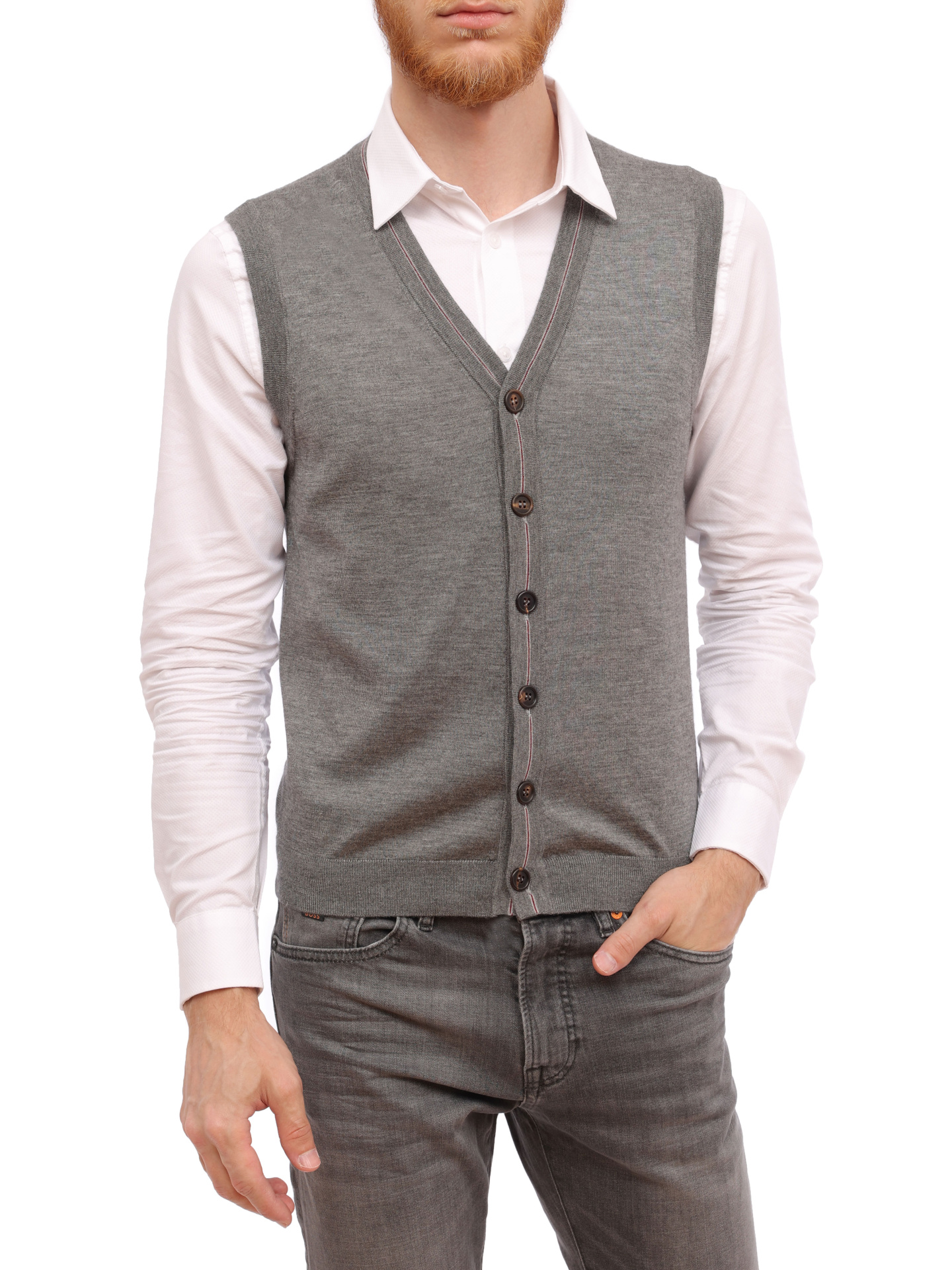 Джемпер Brunello Cucinelli M2380517 серый мужской — купить в интернет-магазине Verdistore