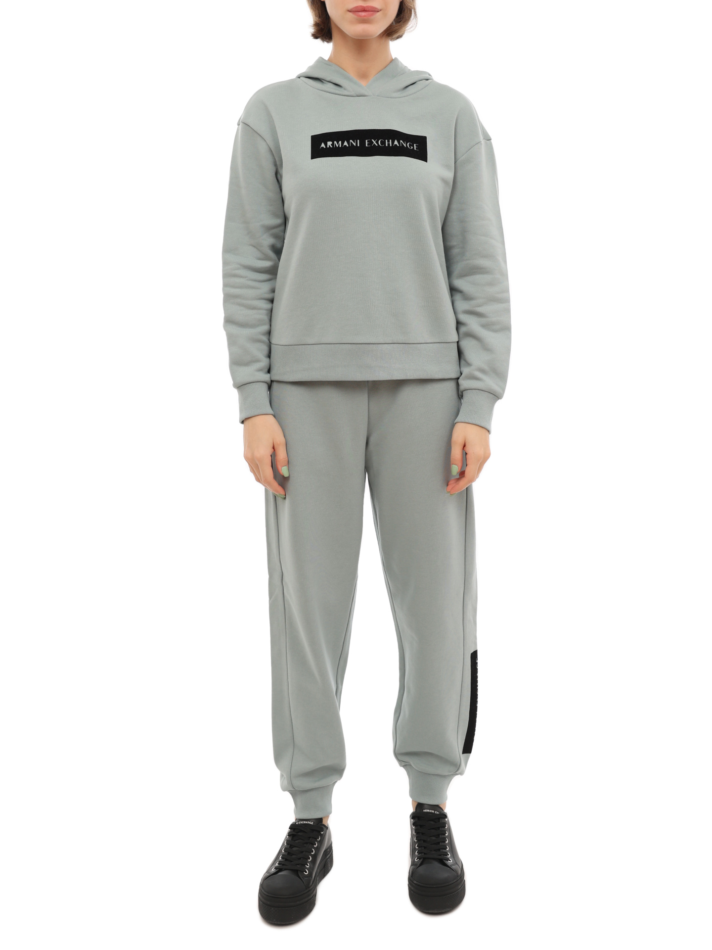 Брюки спортивные Armani Exchange 6LYP78 YJE5Z 1872 голубые женские — купить в интернет-магазине Verdistore