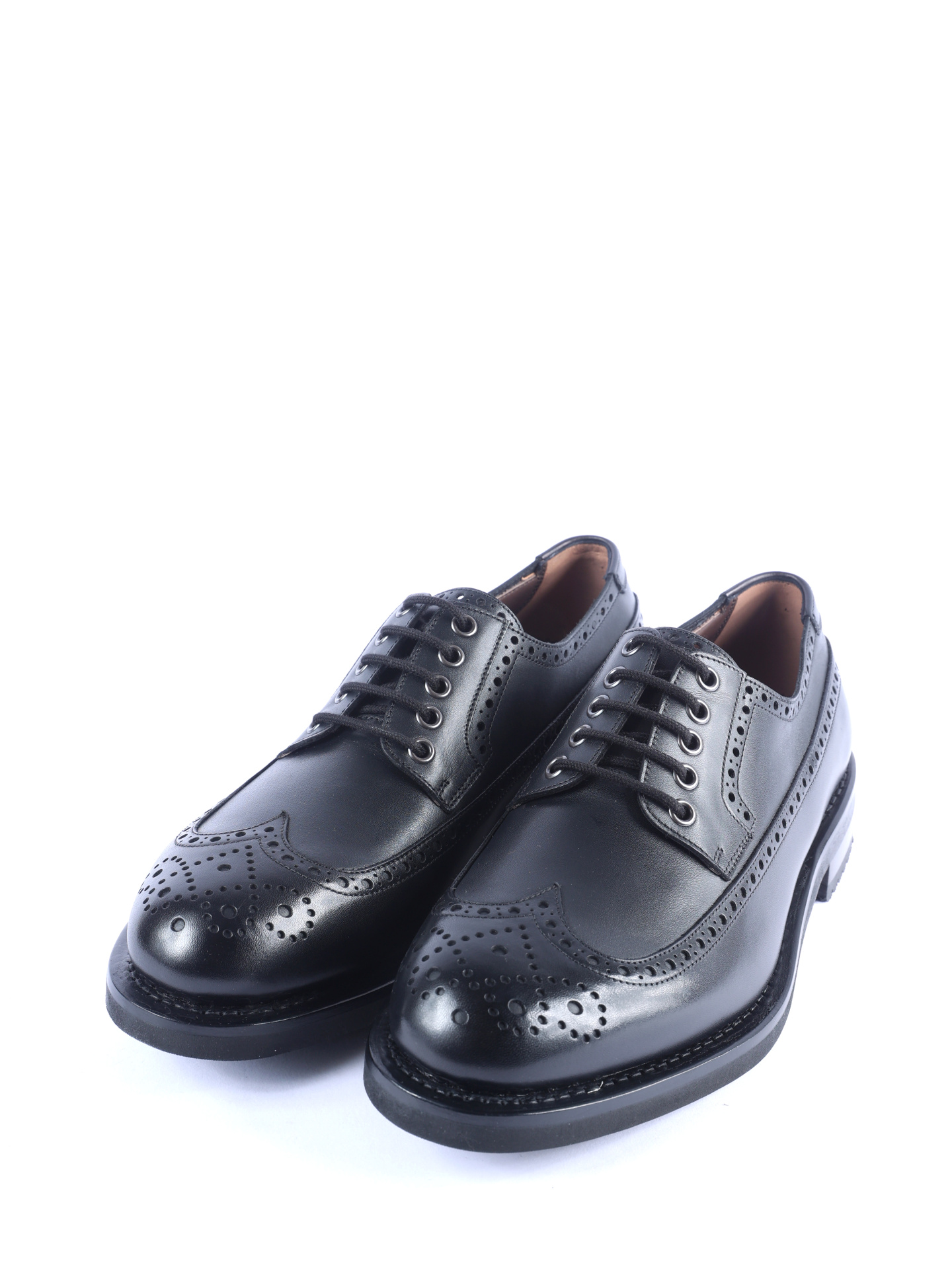 Дерби Z-07512913E из гибкой кожи с перфорированным узором  — купить в интернет-магазине Verdistore