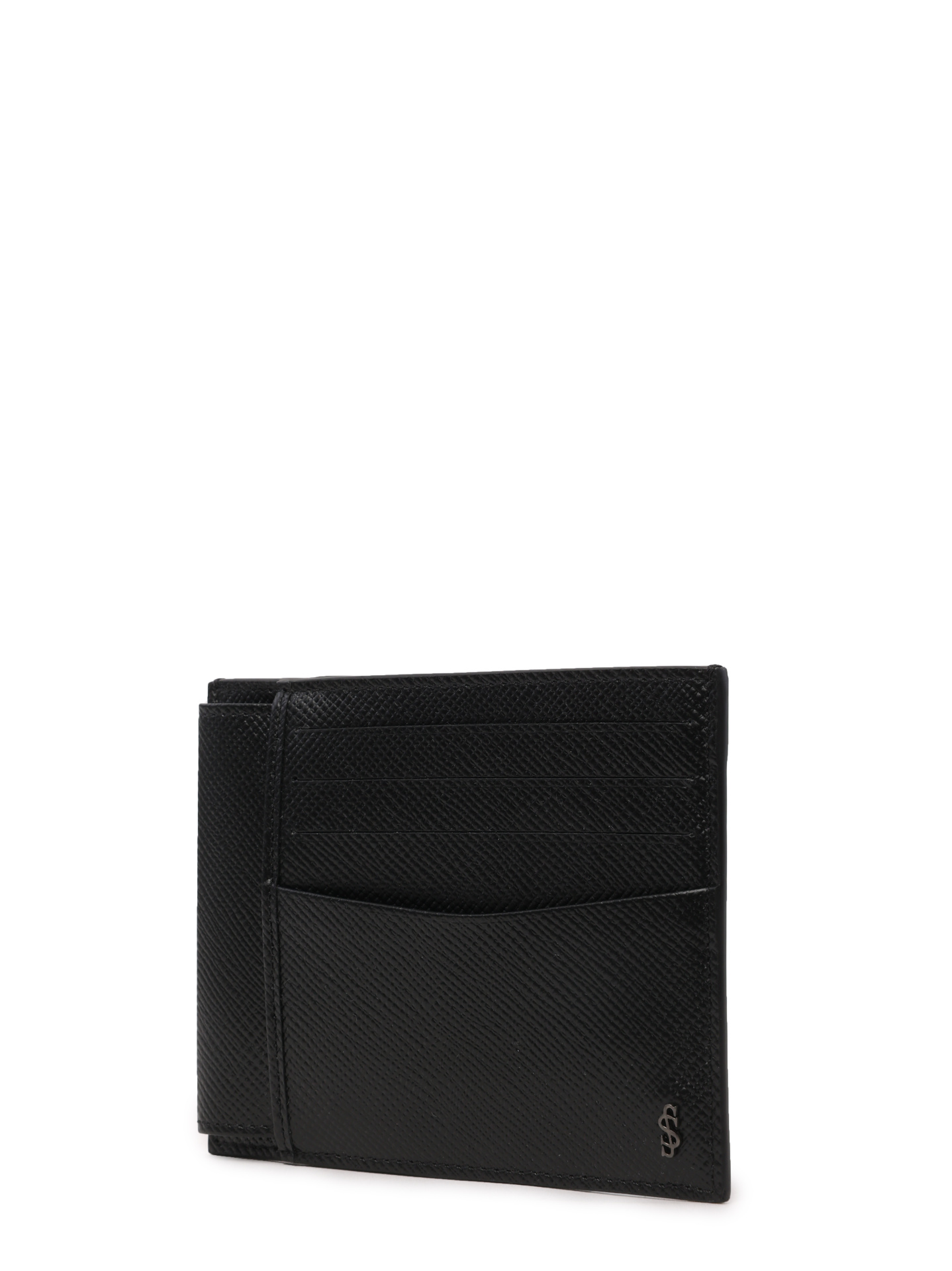 Картхолдер кожаный с внешними карманами черный — купить в интернет-магазине Verdistore