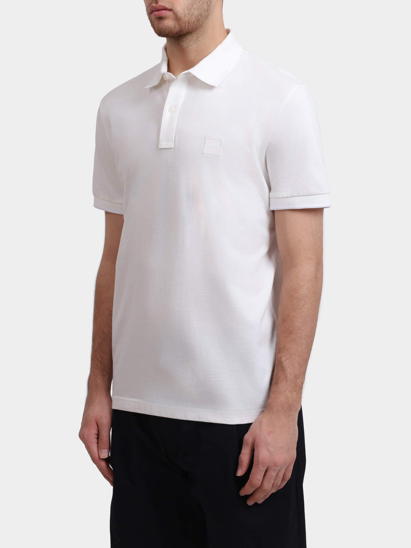Поло Boss Passertip 10256683 мужское из хлопкового джерси — купить в интернет-магазине Verdistore