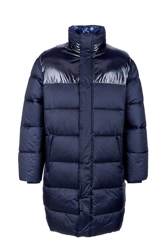 Пуховик Armani Exchange 6GZL13 1510 удлиненный мужской с воротом-стойкой — купить в интернет-магазине Verdistore