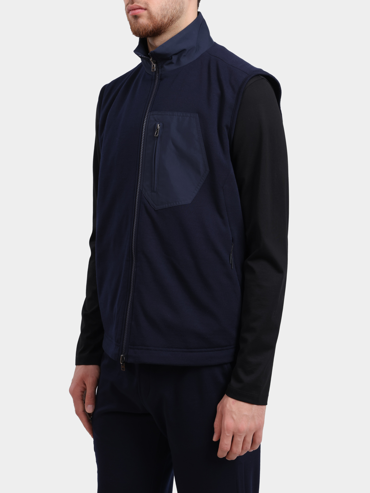 Жилет Sease OV034TJ073 B13 темно-синий мужской с внешним карманом — купить в интернет-магазине Verdistore