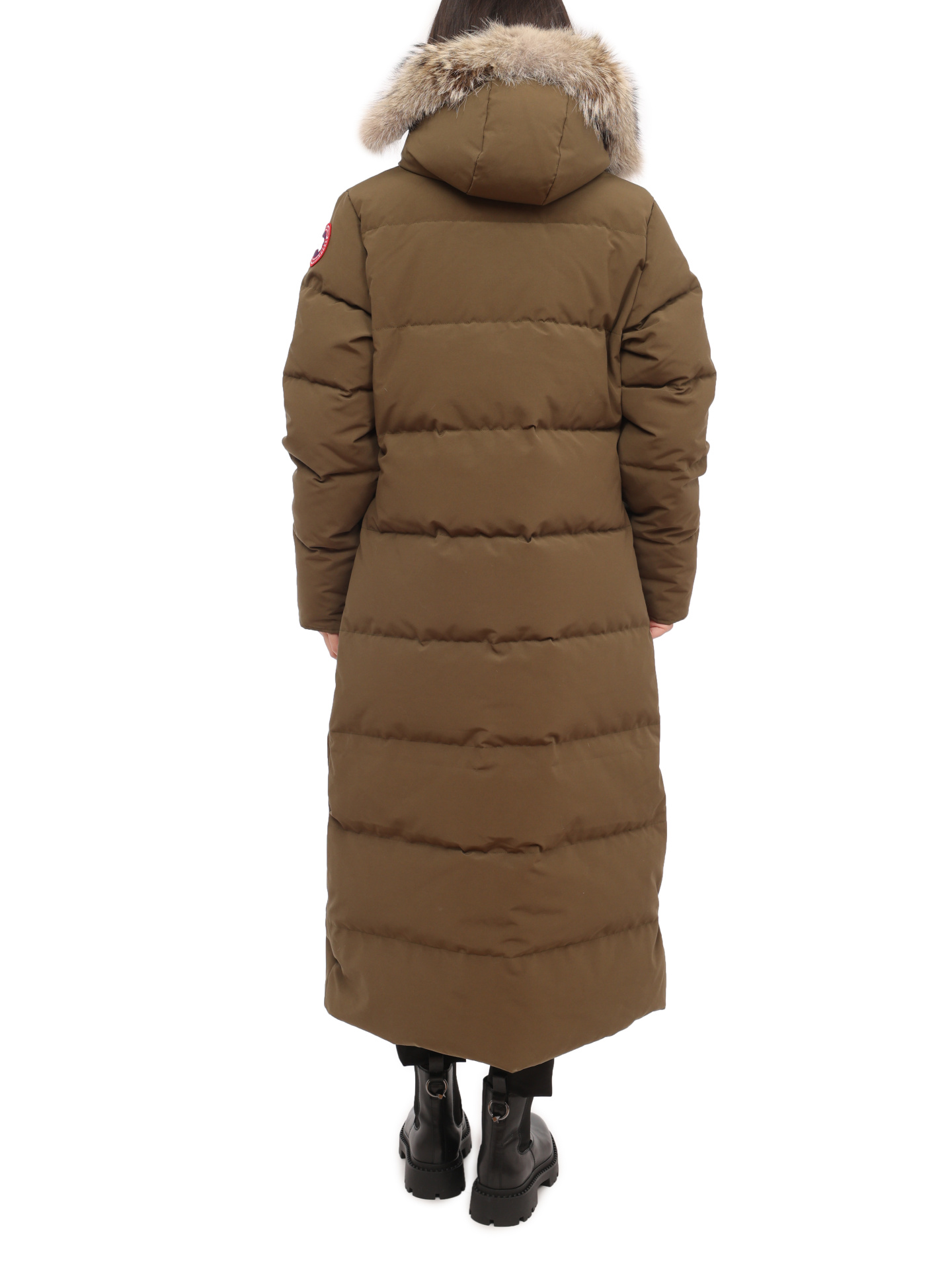 Пуховик Canada Goose 3035L темно-зеленый женский — купить в интернет-магазине Verdistore