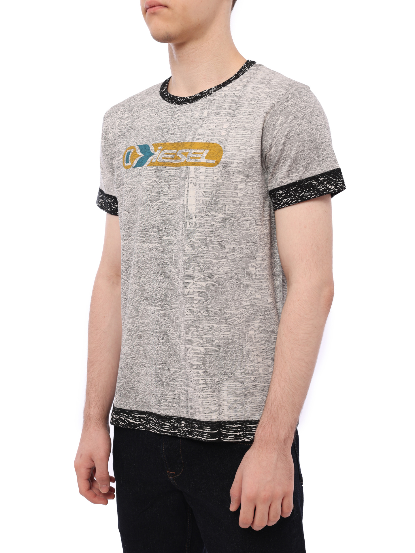 Футболка Diesel A074050TEAL900A хлопковая мужская — купить в интернет-магазине Verdistore