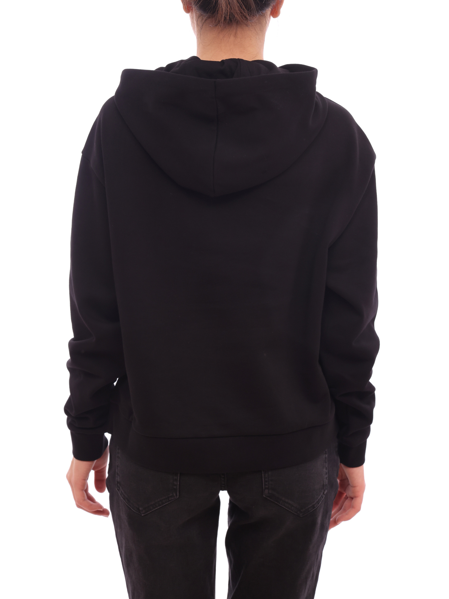 Худи Armani Exchange 8NYM23 YJ68Z 1200 черное женское с логотипом — купить в интернет-магазине Verdistore