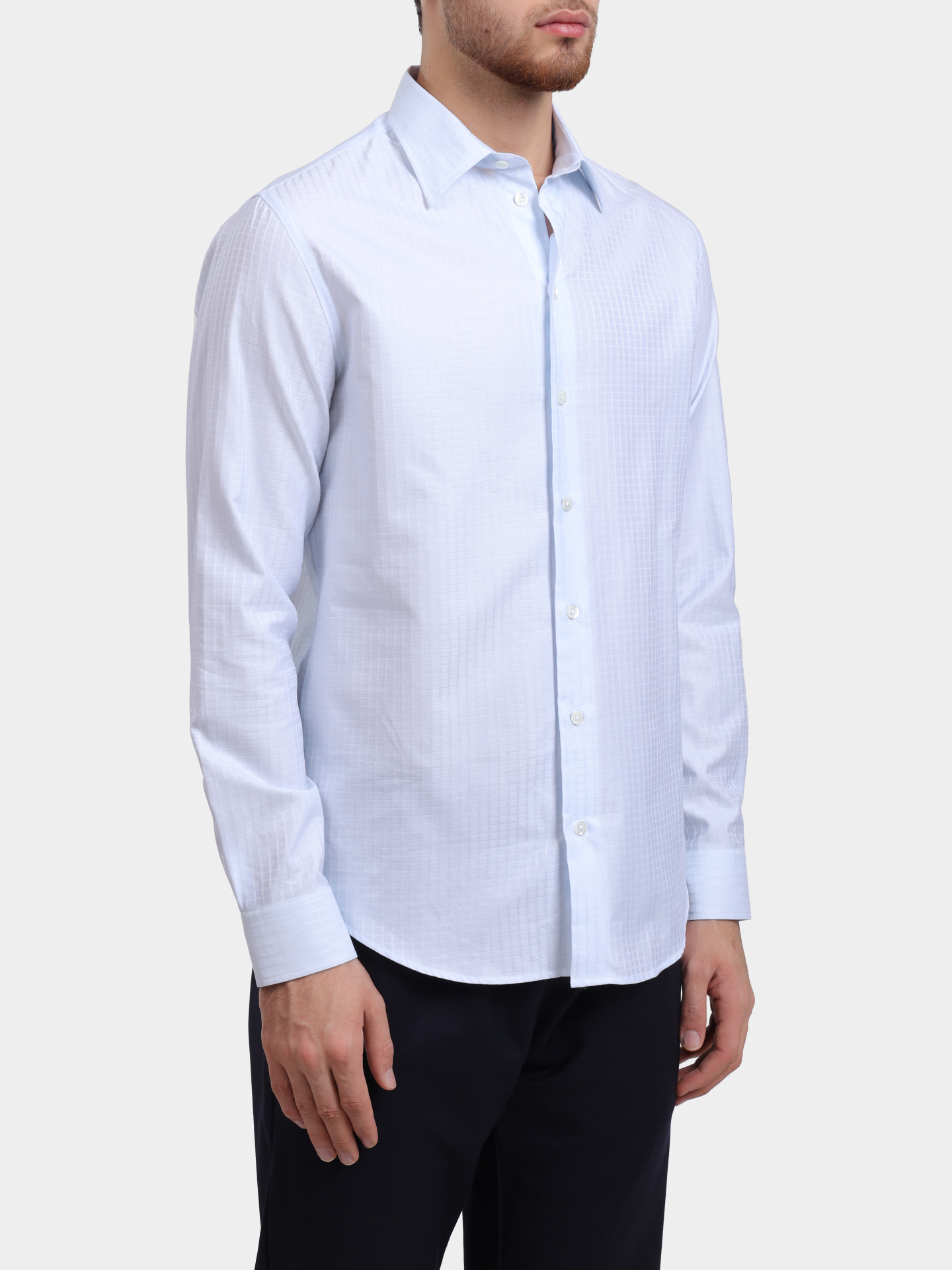 Рубашка Emporio Armani EM000099 TE16909 F9008 хлопковая мужская — купить в интернет-магазине Verdistore