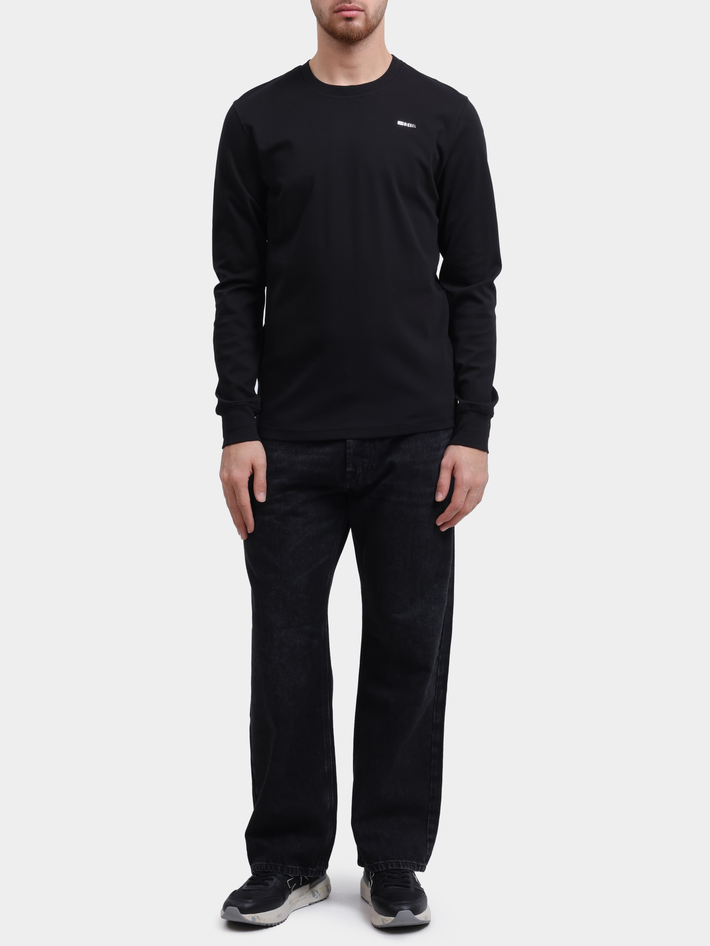 Лонгслив Diesel A207830AIJU9XX хлопковый мужской — купить в интернет-магазине Verdistore