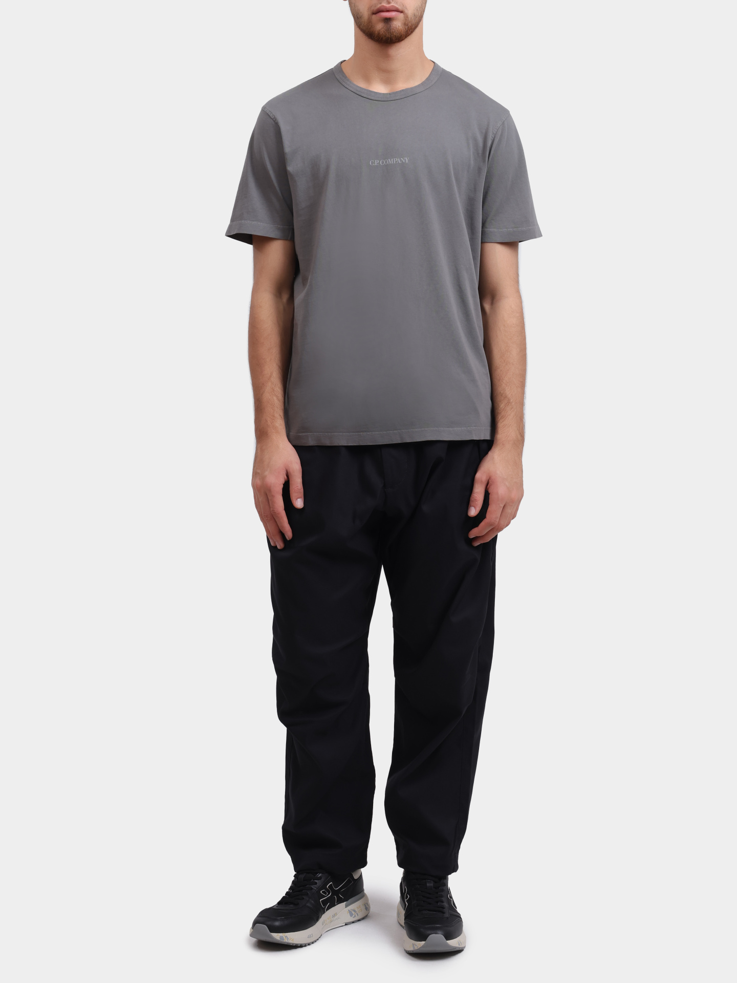 Футболка C.P. Company 19CMTS727A-005431R серая мужская — купить в интернет-магазине Verdistore