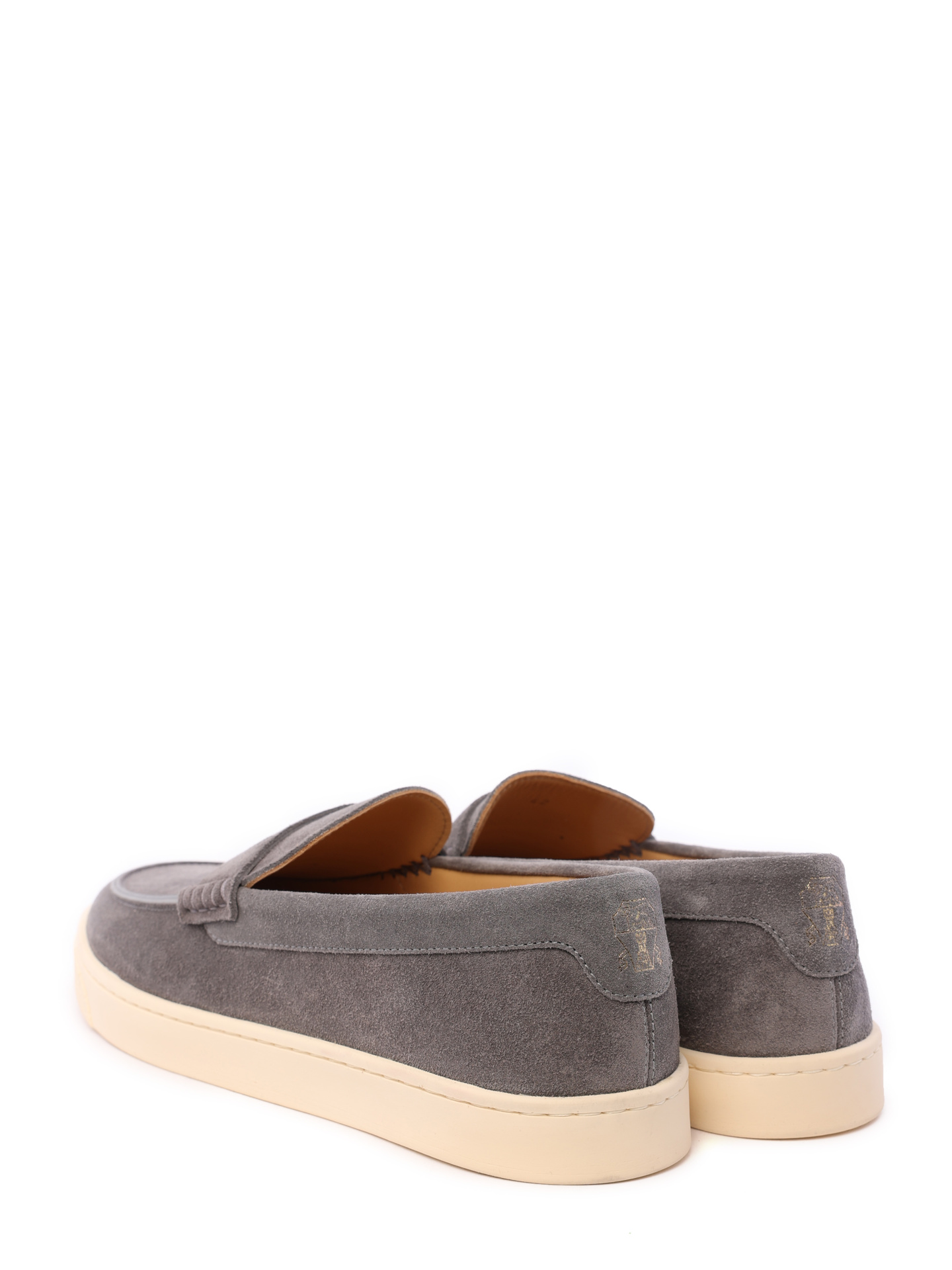 Лоферы Brunello Cucinelli MZUDEFN285 C8449 серые мужские из замши — купить в интернет-магазине Verdistore
