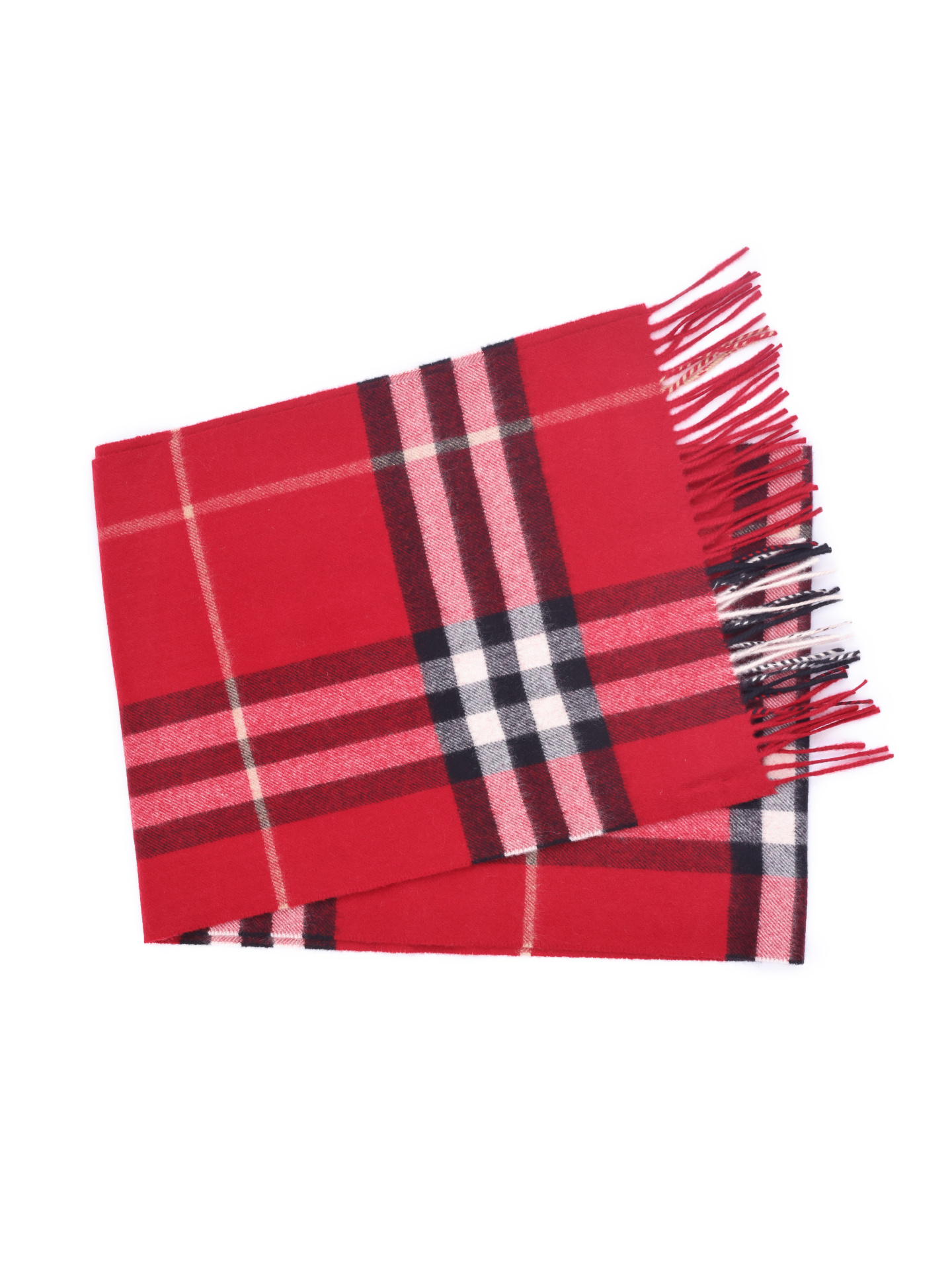 Шарф Burberry 3993742 красный мужской в клетку — купить в интернет-магазине Verdistore