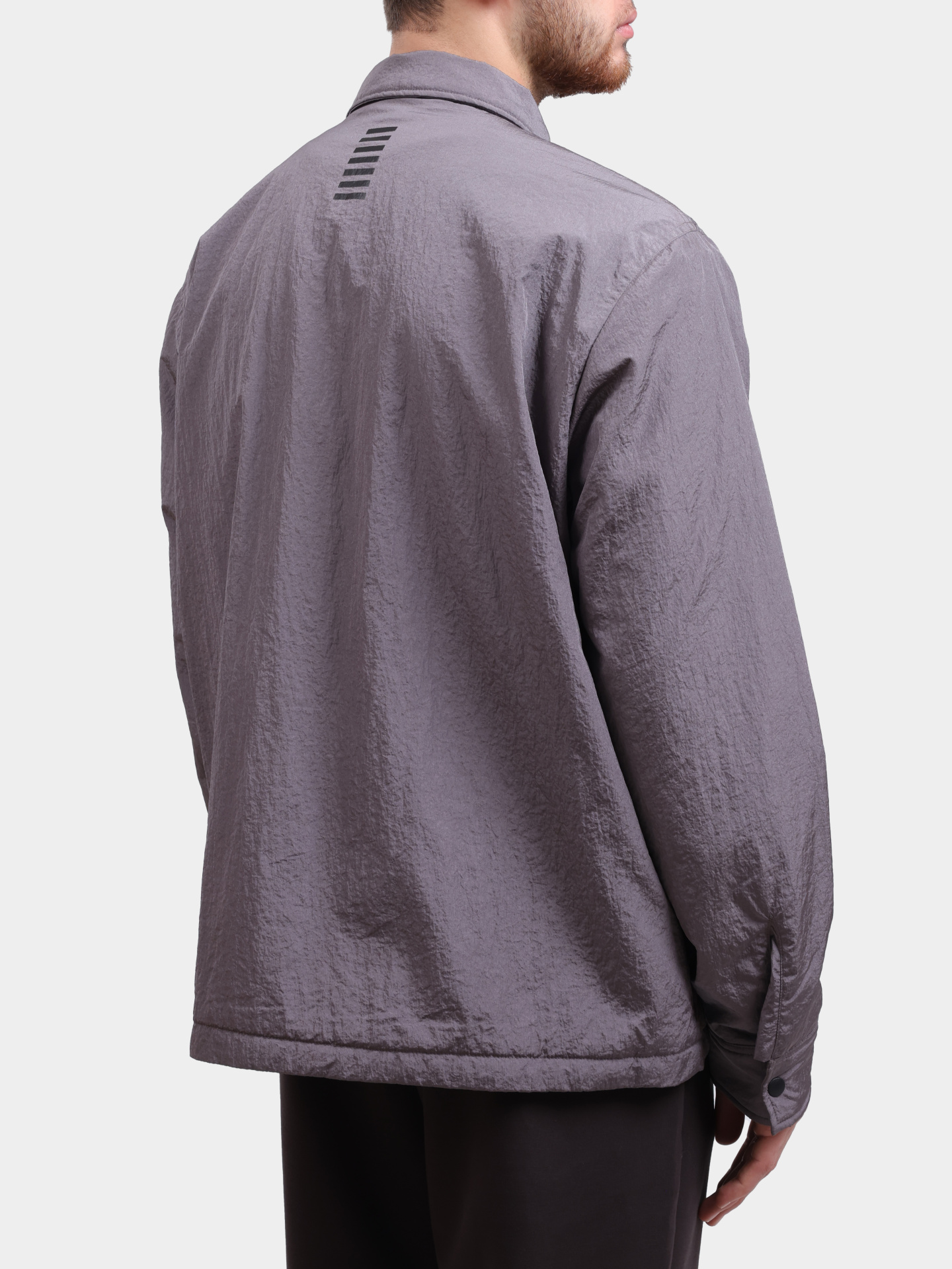 Ветровка EA7 6DPB52 PNHWZ серая мужская с накладными карманами — купить в интернет-магазине Verdistore