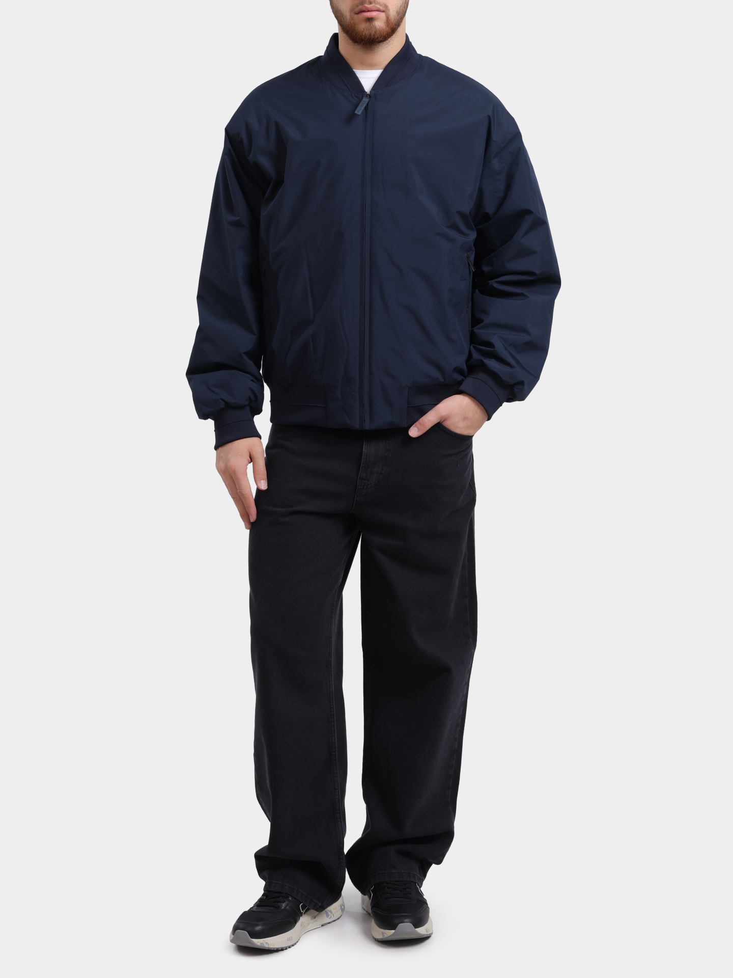 Бомбер Calvin Klein LV04LC513G CEF темно-синий мужской — купить в интернет-магазине Verdistore