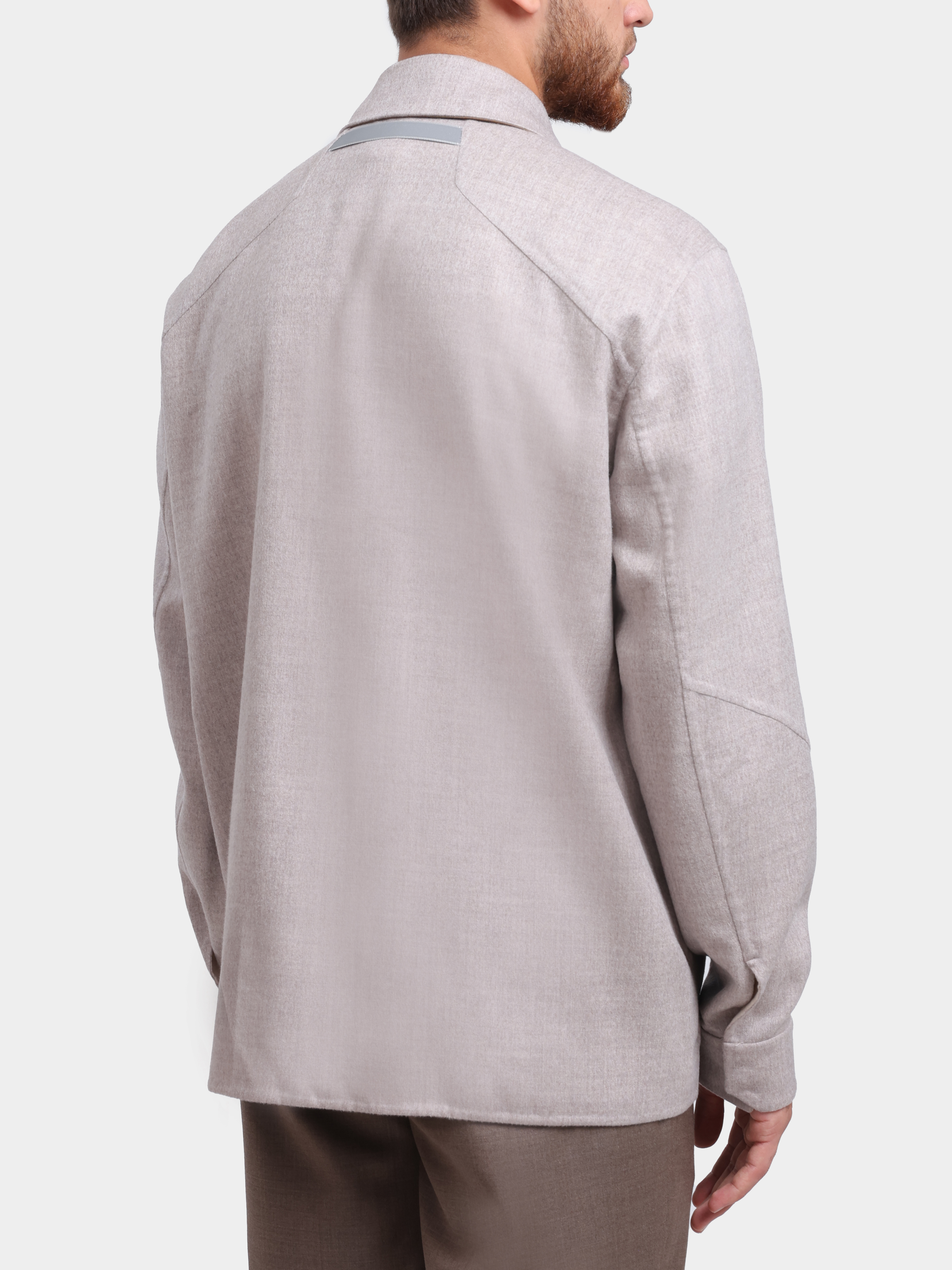 Куртка-рубашка Sease JJ075TN524 X34 светло-бежевая мужская прямого кроя — купить в интернет-магазине Verdistore
