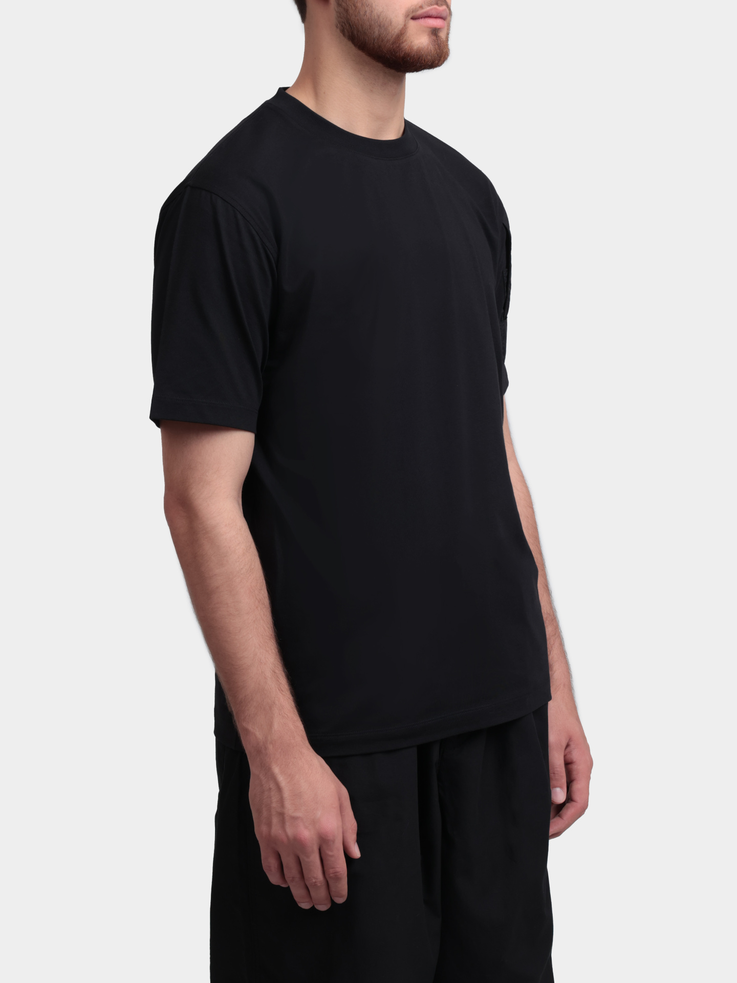 Футболка Y-3 KC6765 BLACK черная мужская с накладным карманом — купить в интернет-магазине Verdistore