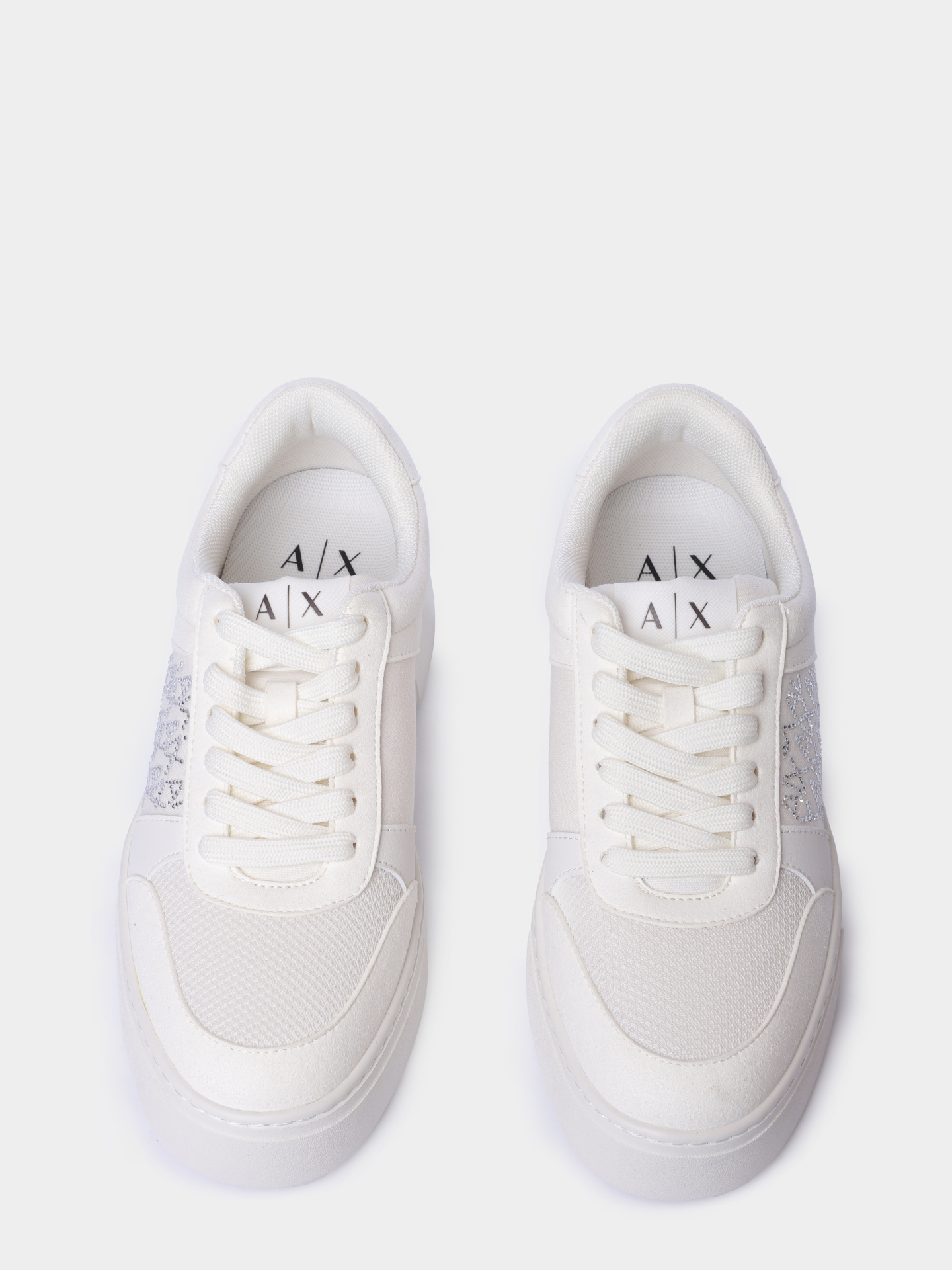 Кеды Armani Exchange XW002788 AF23057 U6223 белые женские — купить в интернет-магазине Verdistore