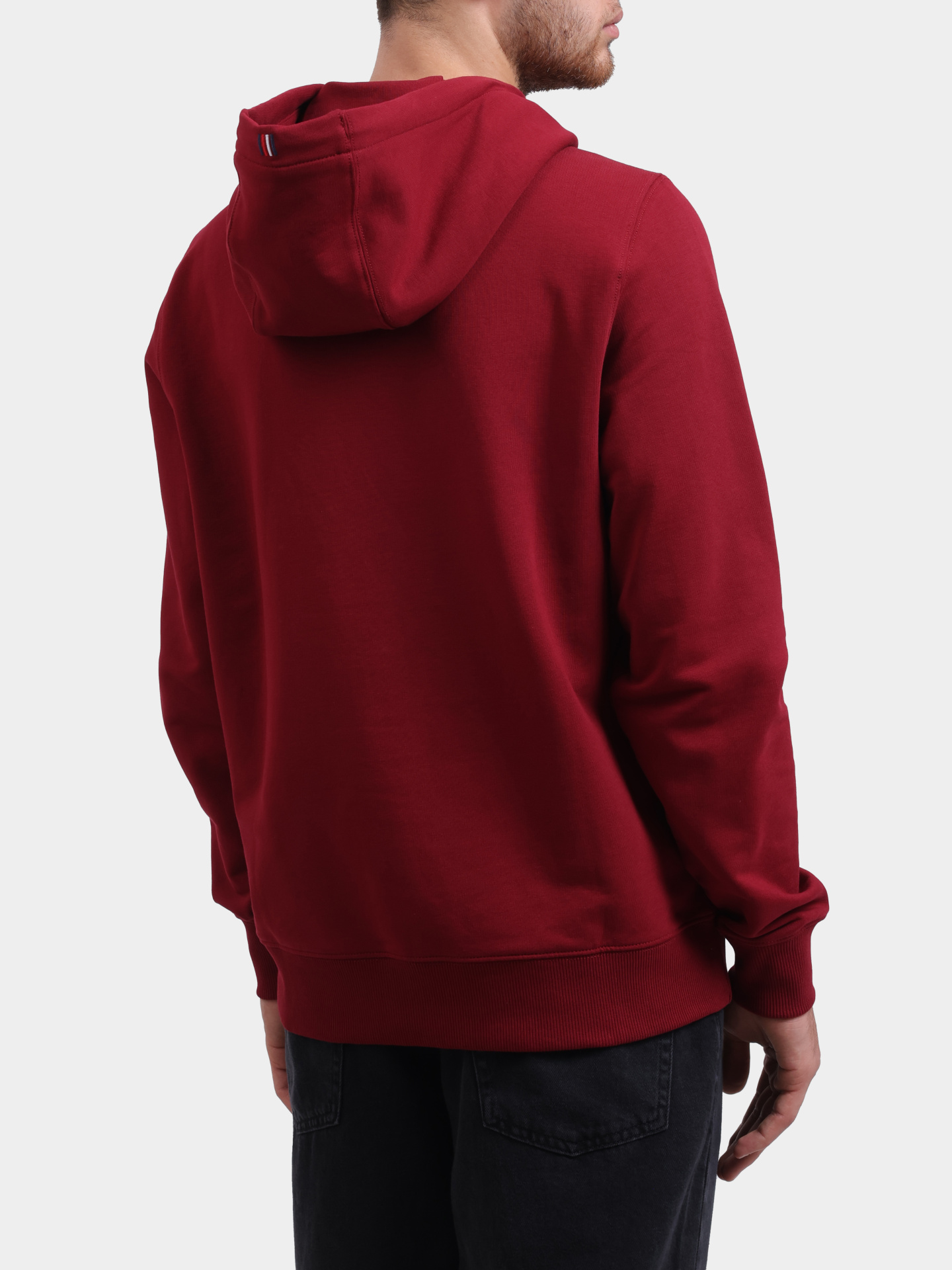 Худи Tommy Hilfiger MW0MW24352 бордовое мужское — купить в интернет-магазине Verdistore