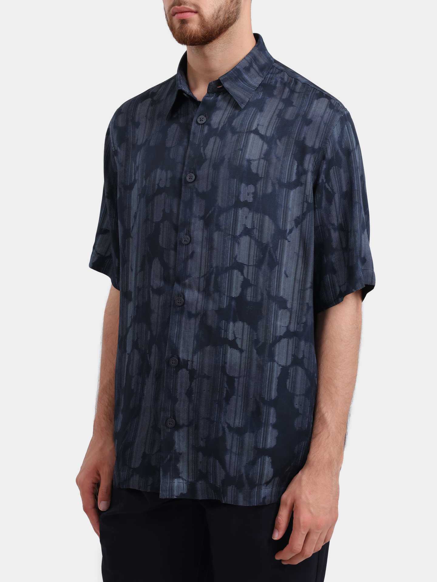 Рубашка Armani Exchange XM002106 AF13235 FB445 мужская из вискозы — купить в интернет-магазине Verdistore