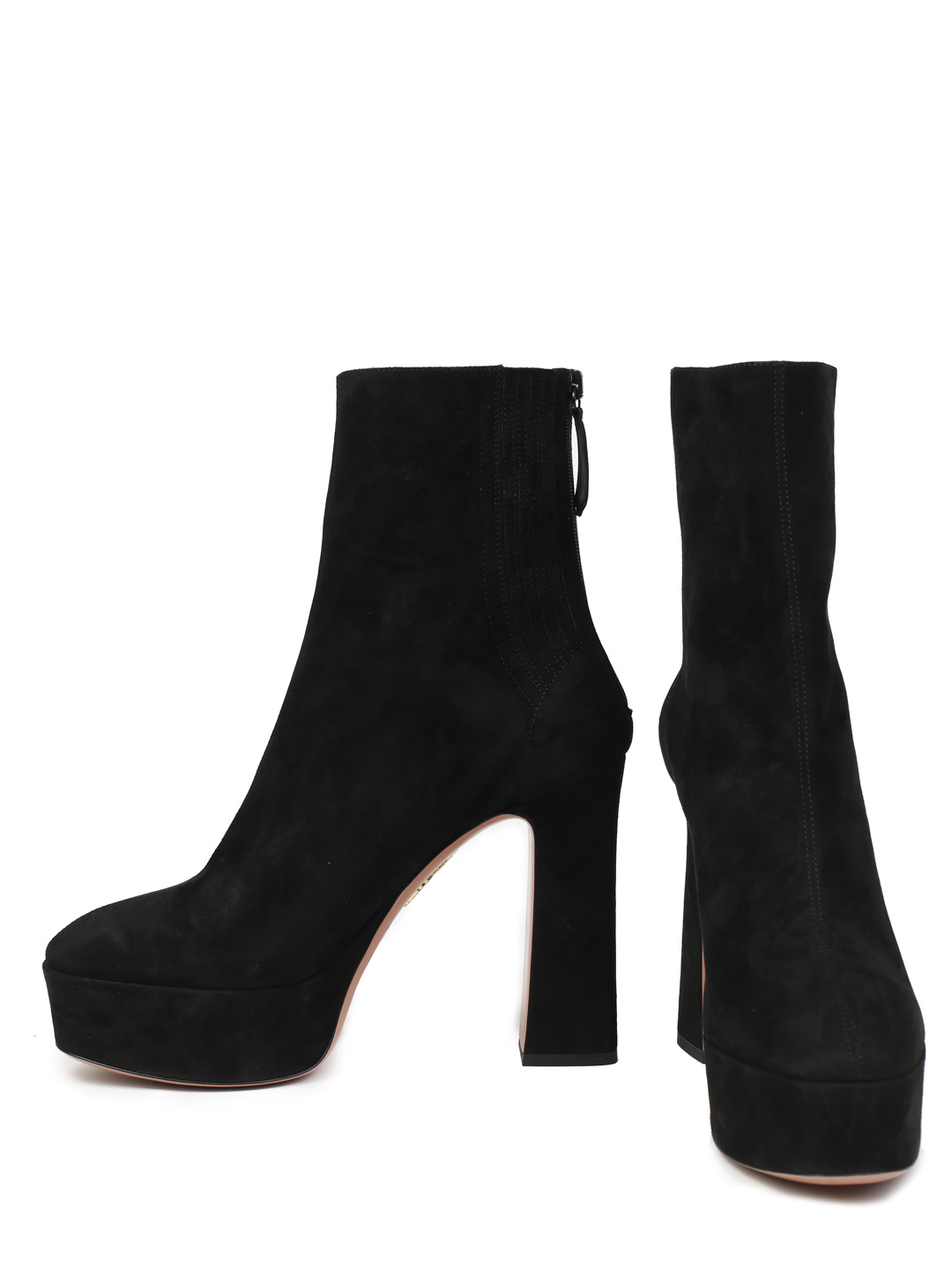 Ботильоны Aquazzura SHOHIGB1 черные женские замшевые — купить в интернет-магазине Verdistore