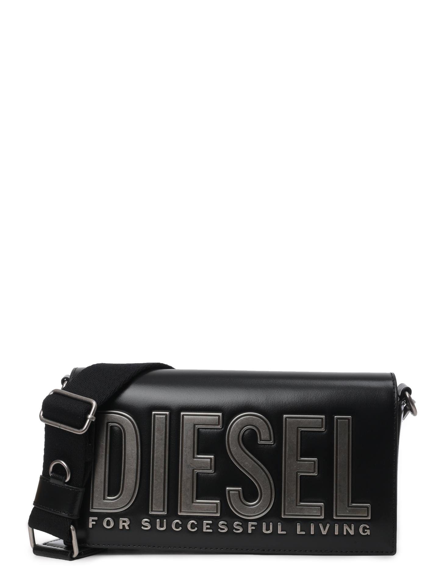 Сумка Diesel X09775P6183T8013 черная женская с логотипом — купить в интернет-магазине Verdistore