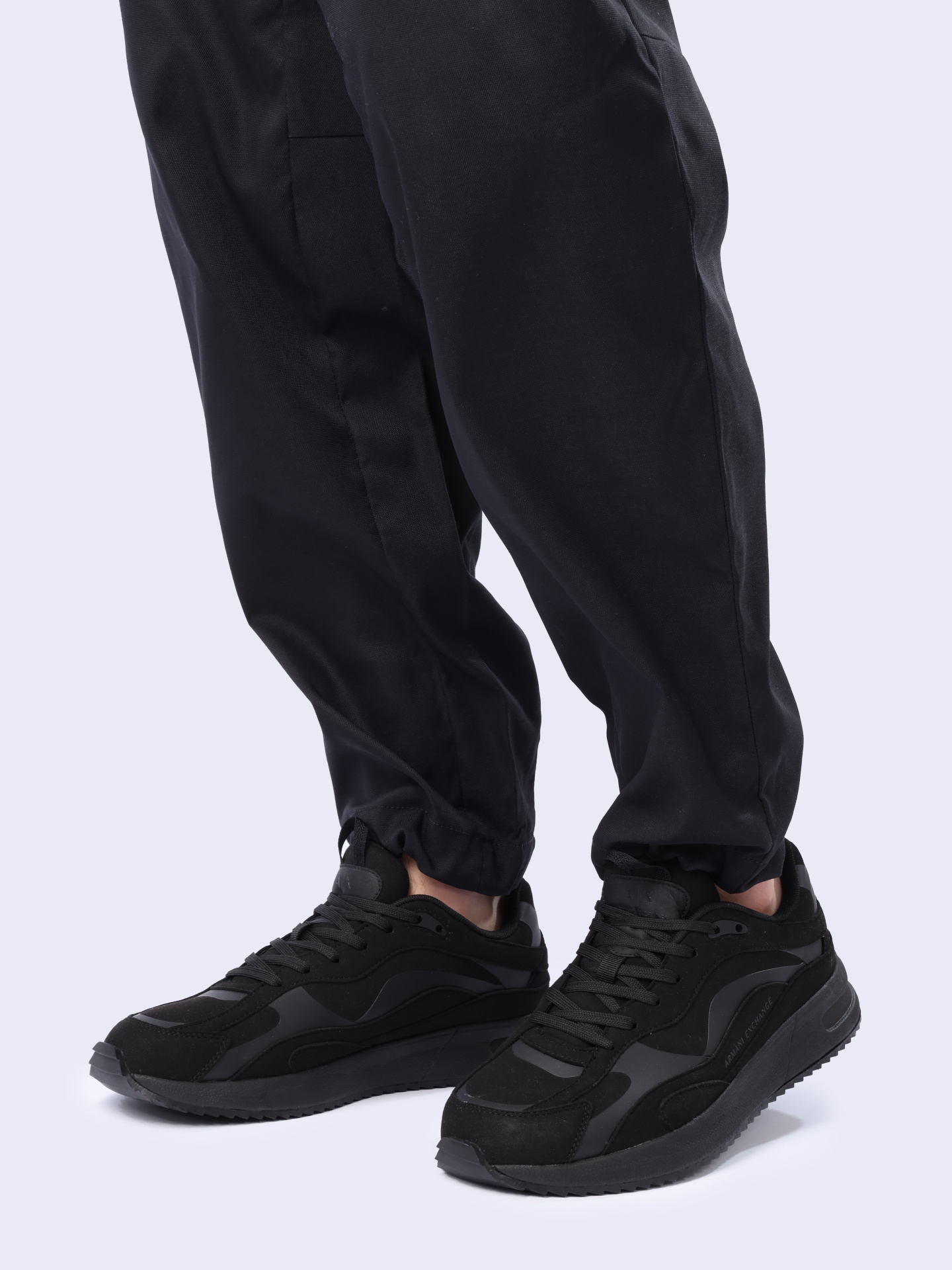 Кроссовки Armani Exchange XUX228 XV865 00002 черные мужские из замши — купить в интернет-магазине Verdistore