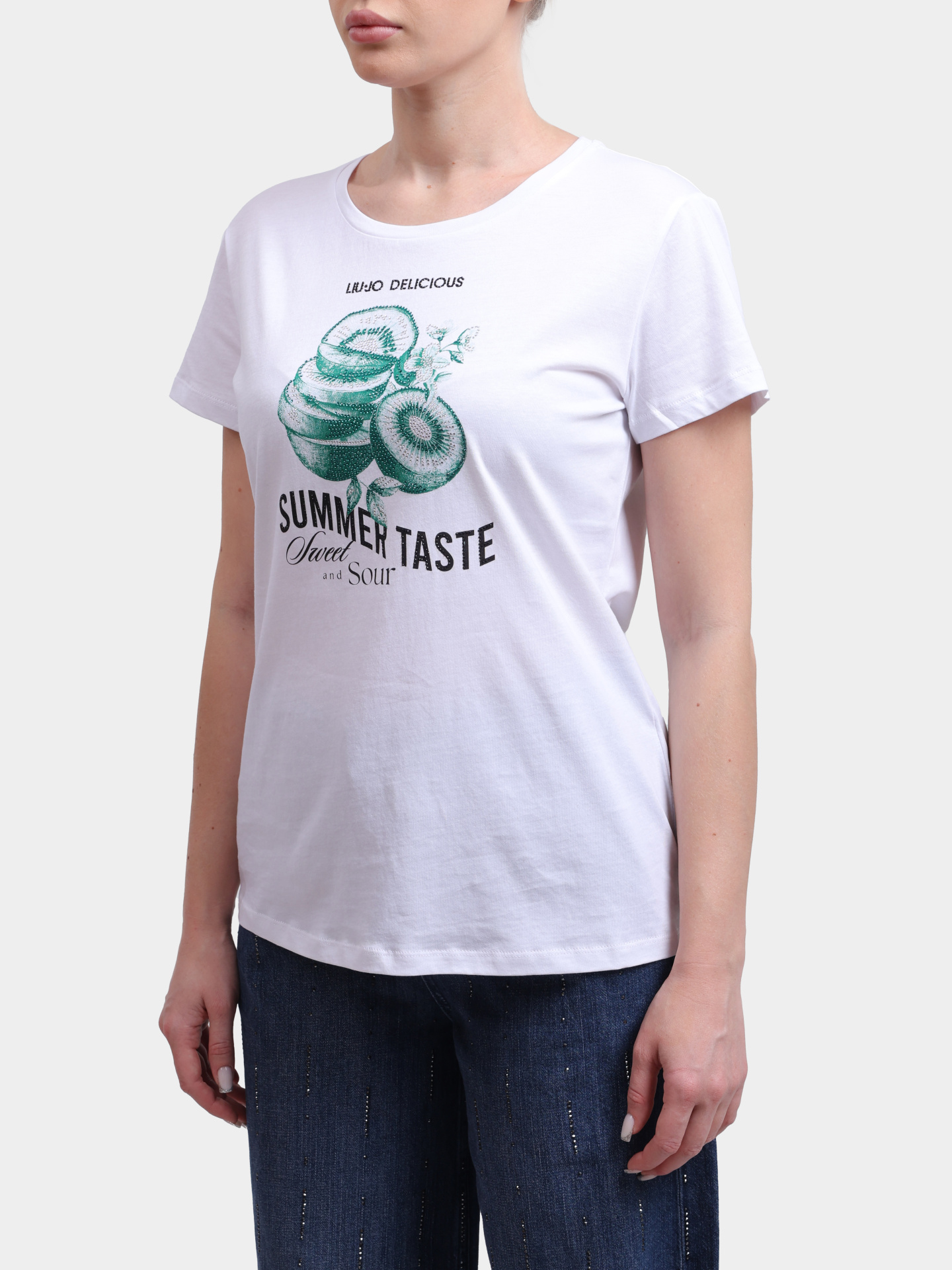 Футболка WA6476 JS923 P9452 белая женская — купить в интернет-магазине Verdistore