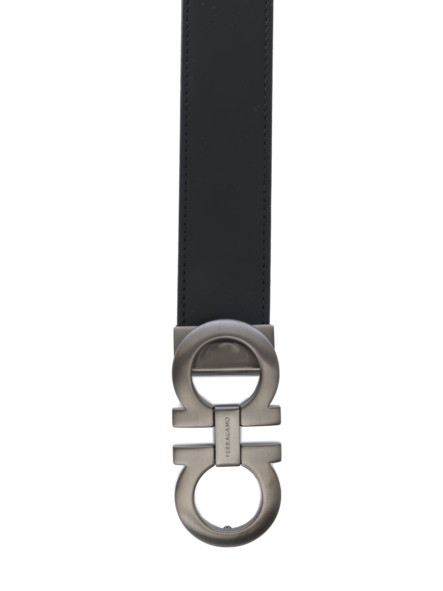 Ремень 675542464231 гладкий кожаный с крупным логотипом — купить в интернет-магазине Verdistore