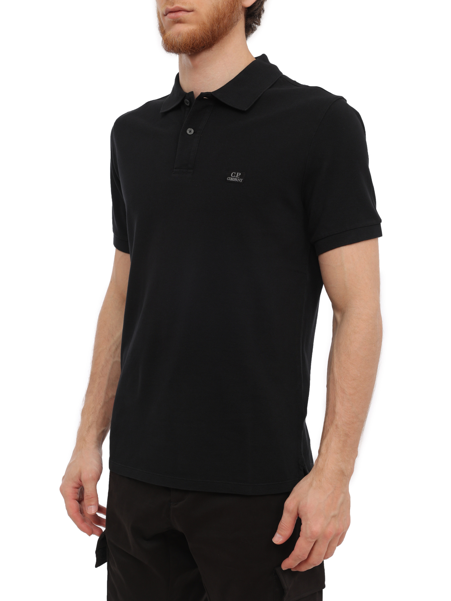 Поло C.P. Company 15CMPL108A-005527G 999 черное мужское — купить в интернет-магазине Verdistore