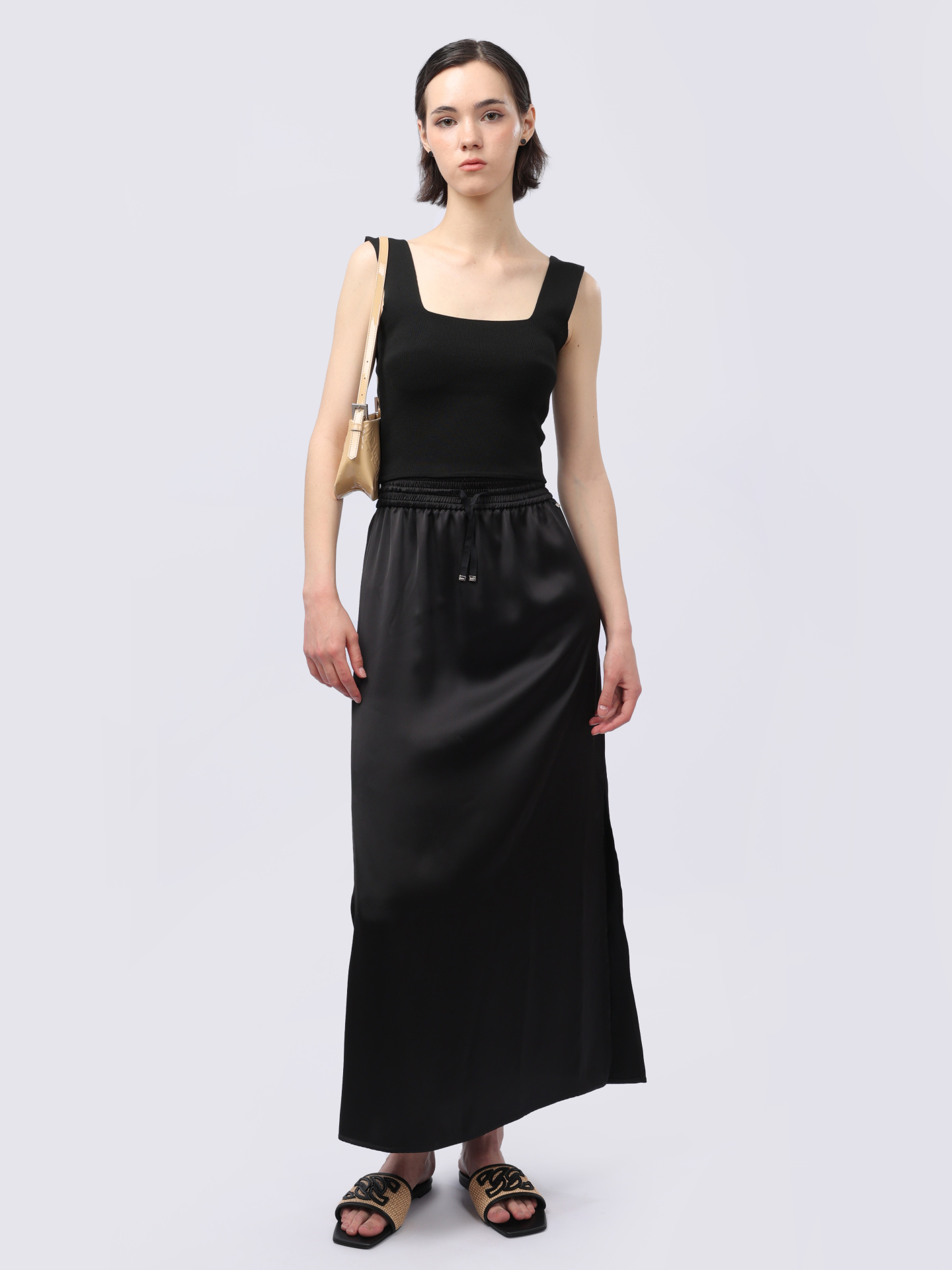 Юбка Herno GN000024D 12506 9300 атласная женская — купить в интернет-магазине Verdistore